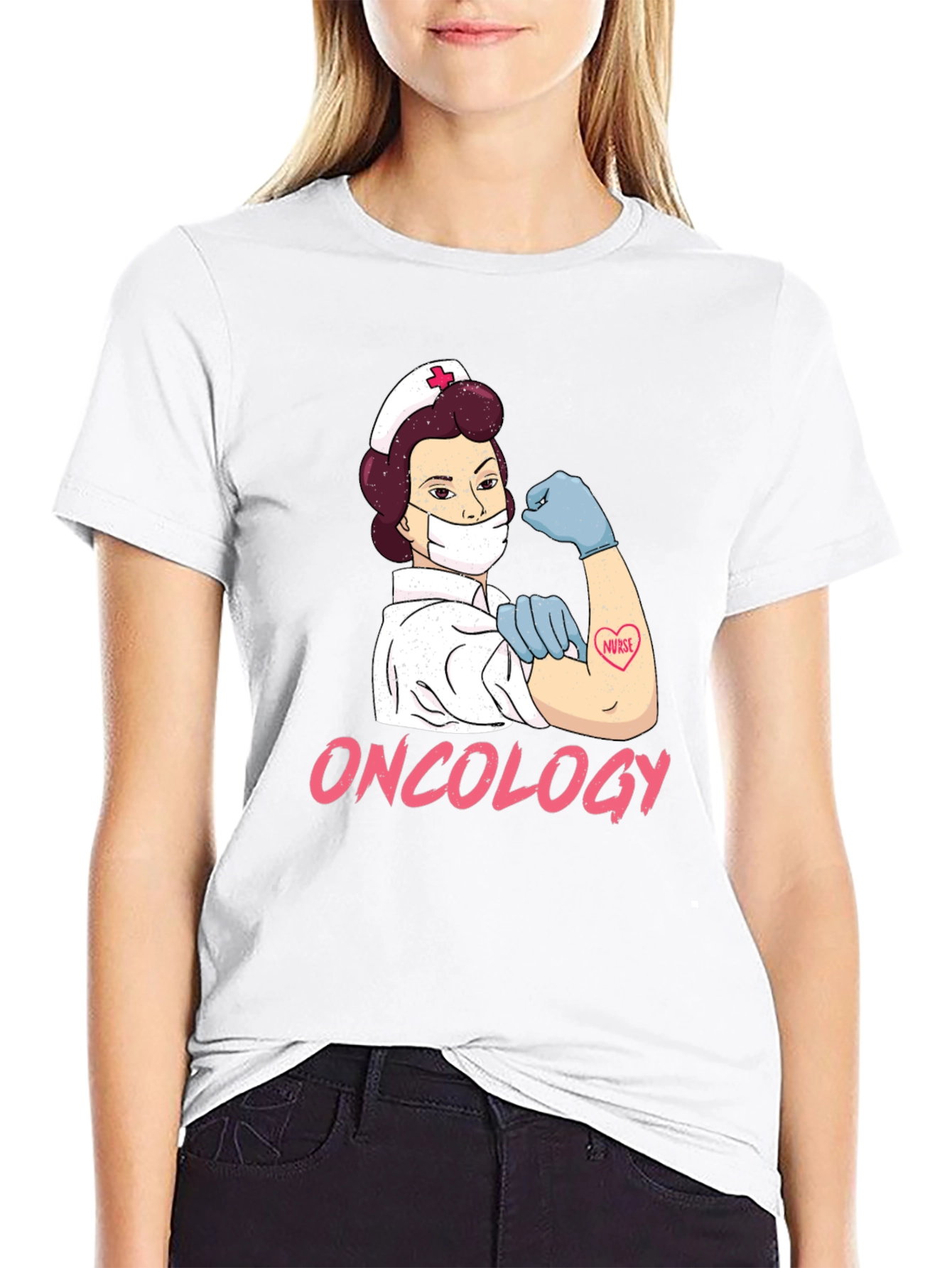 Oncology Nurse T-Shirt - Strong Women Tee