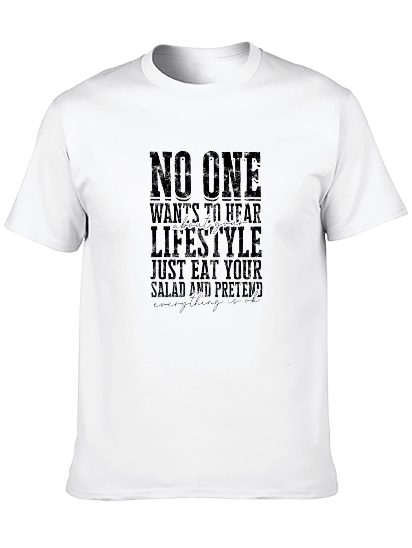 Eat Your Salad Mens Graphic Tee
