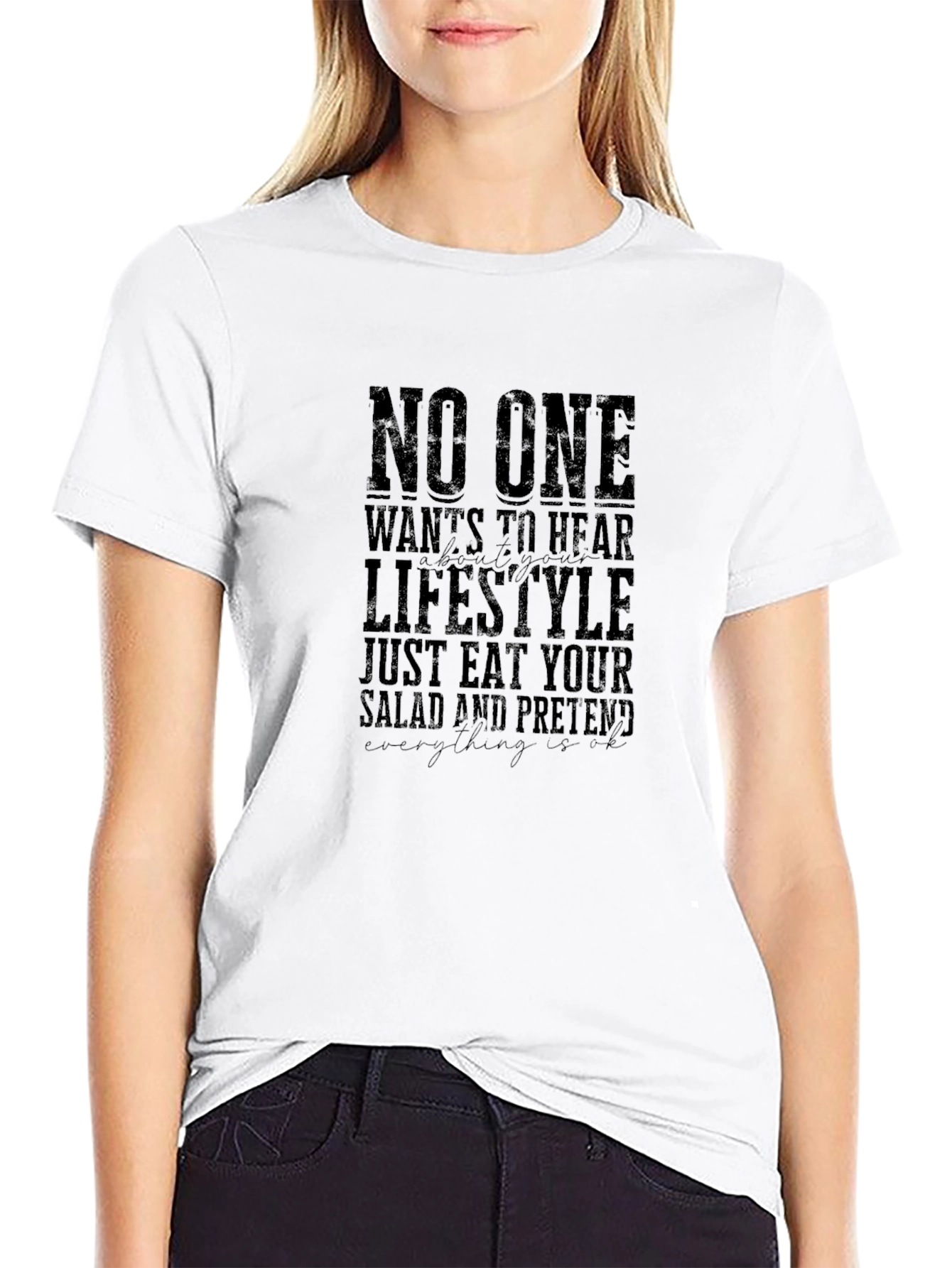 Eat Your Salad Mens Graphic Tee