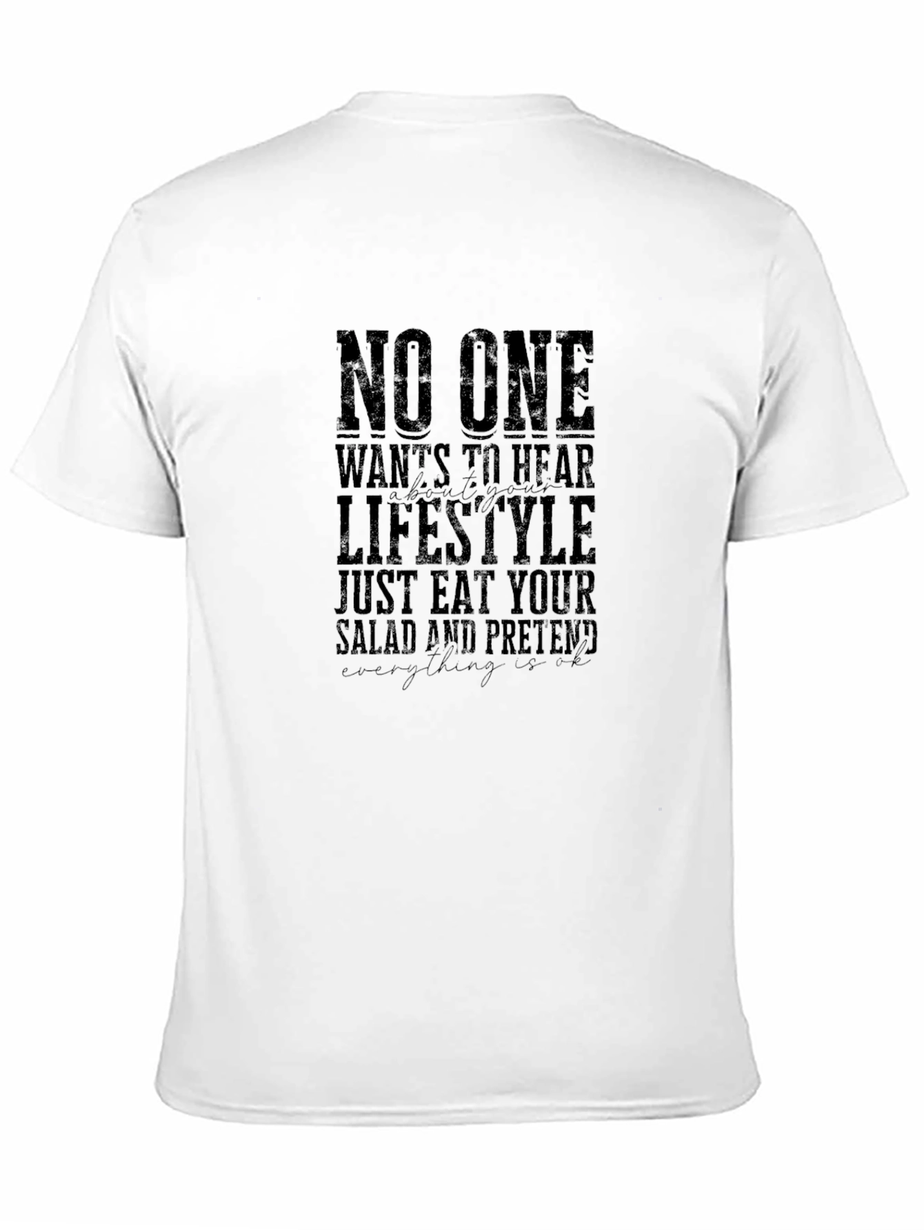 Eat Your Salad Mens Graphic Tee
