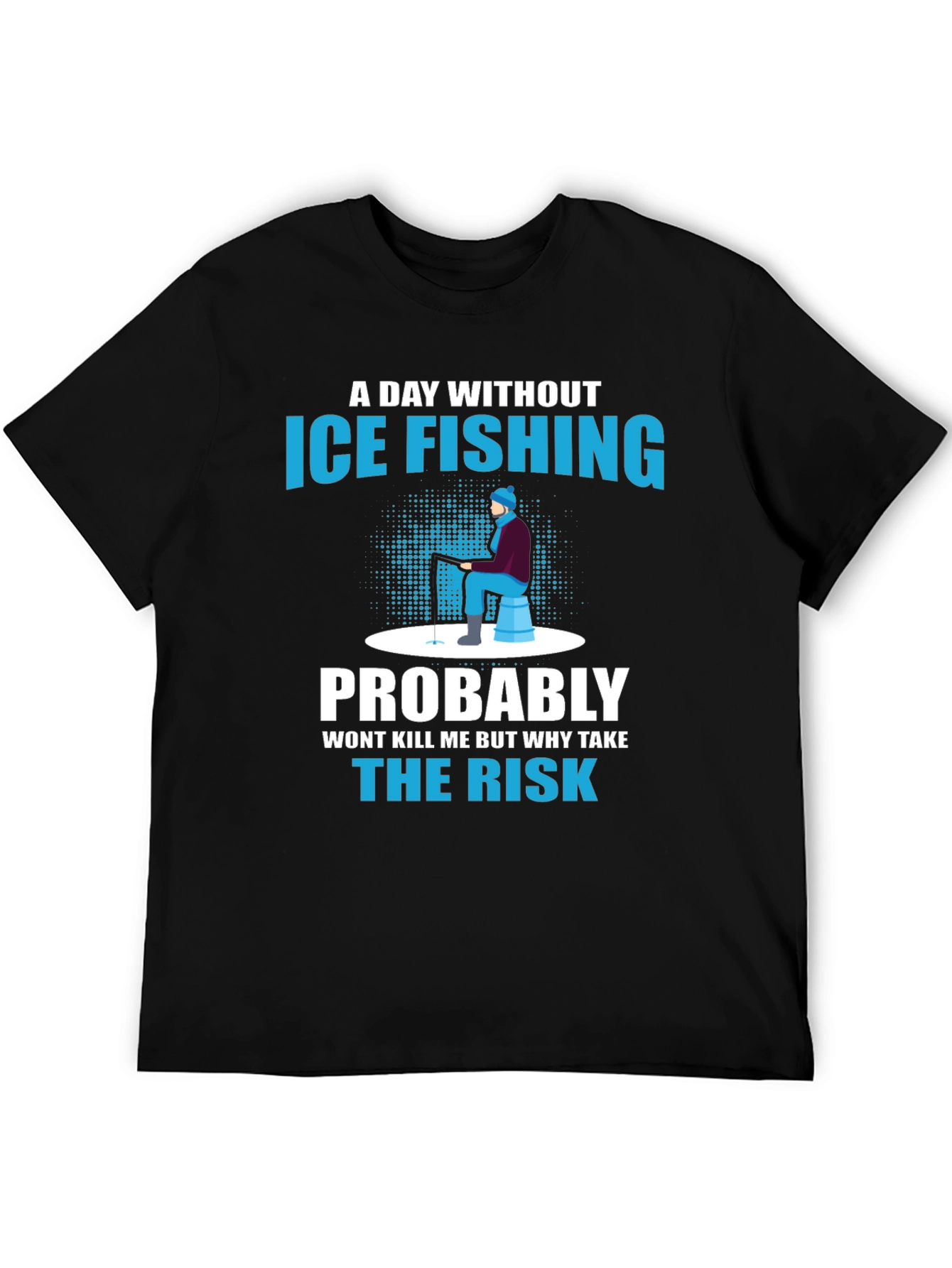 Ice Fishing Graphic T-Shirt