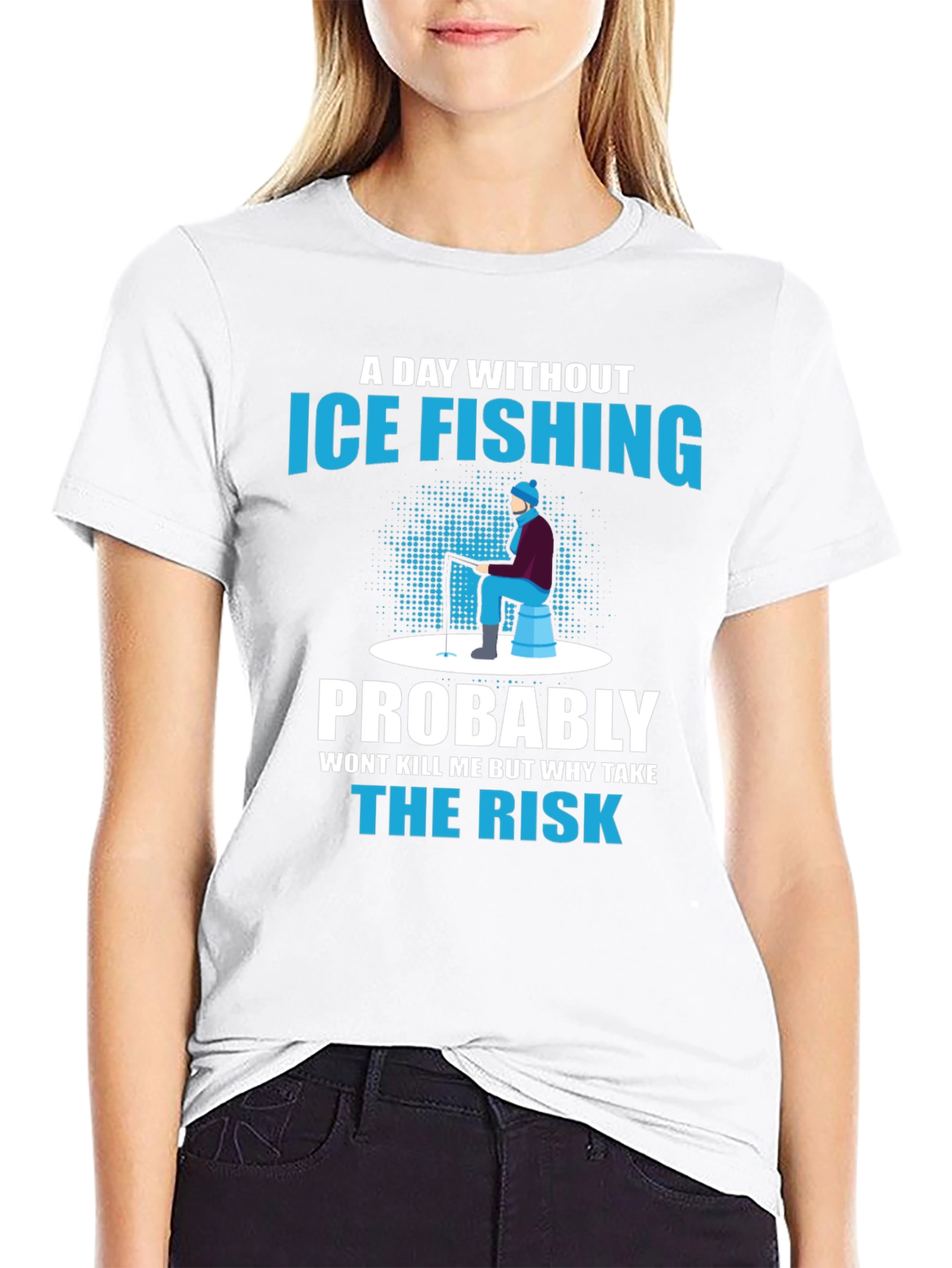Ice Fishing Graphic T-Shirt