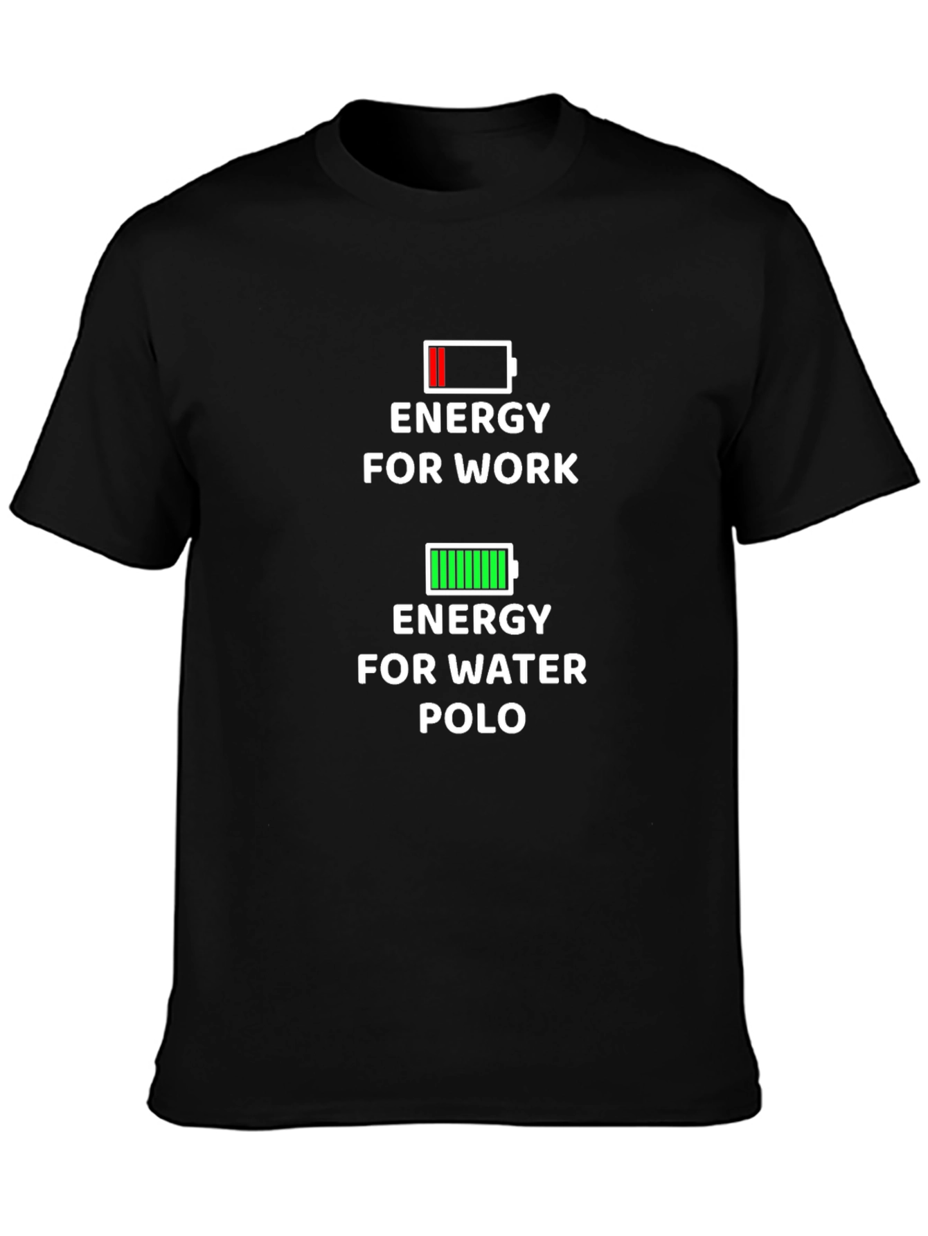 Energy for Water Polo T-Shirt - Black
