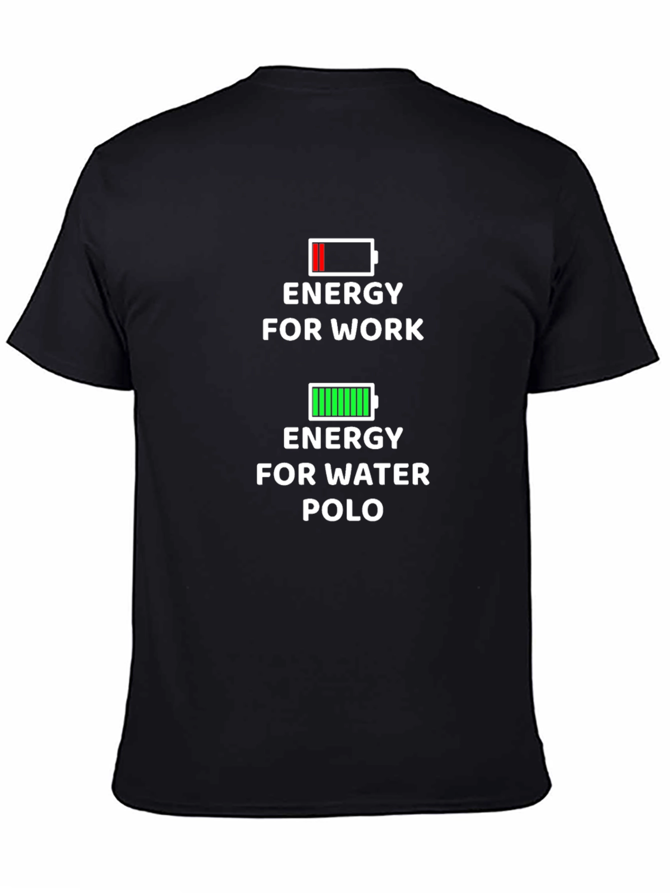 Energy for Water Polo T-Shirt - Black