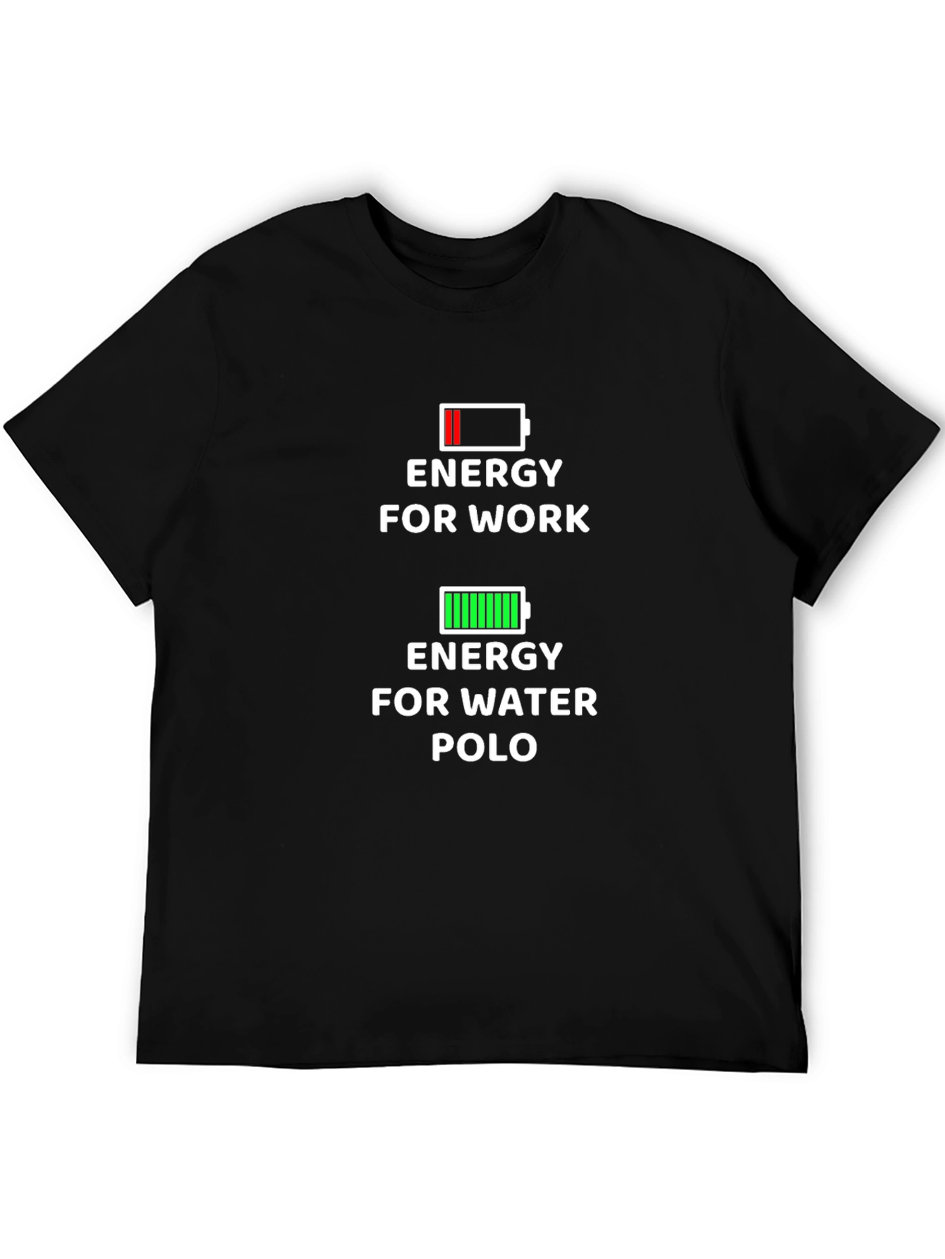 Energy for Water Polo T-Shirt - Black