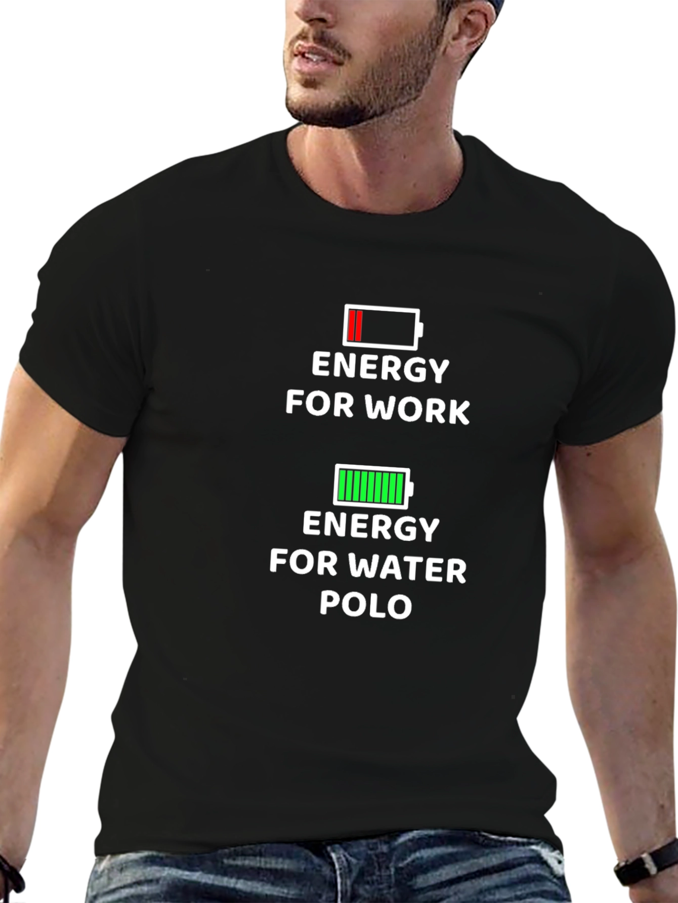 Energy for Water Polo T-Shirt - Black