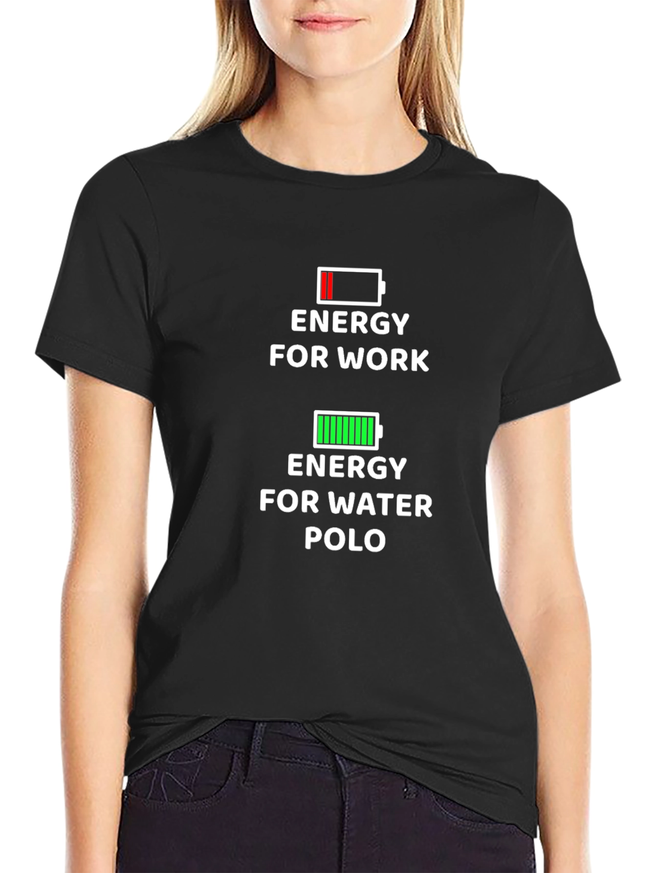 Energy for Water Polo T-Shirt - Black