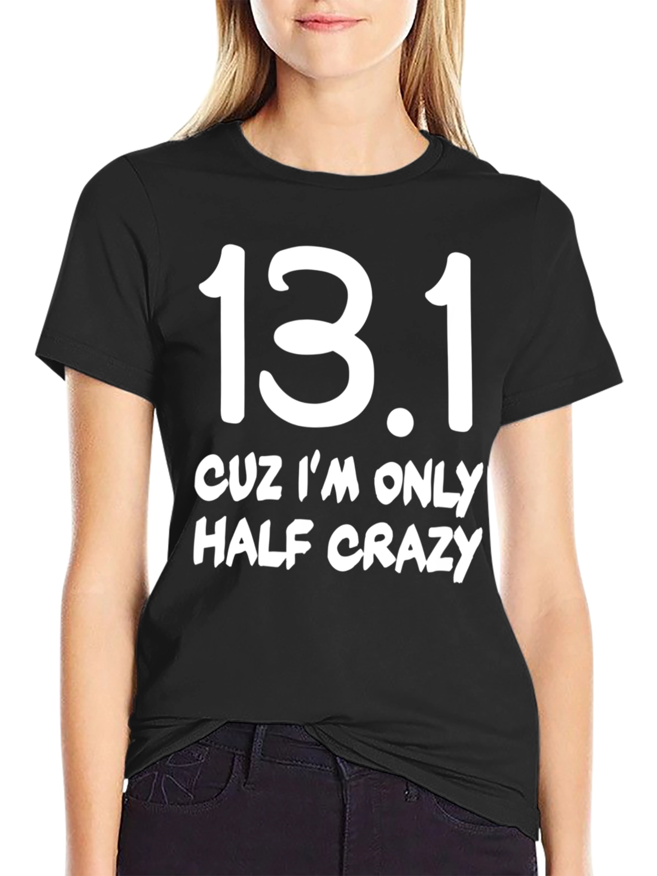 13.1 Half Crazy Black Graphic T-Shirt