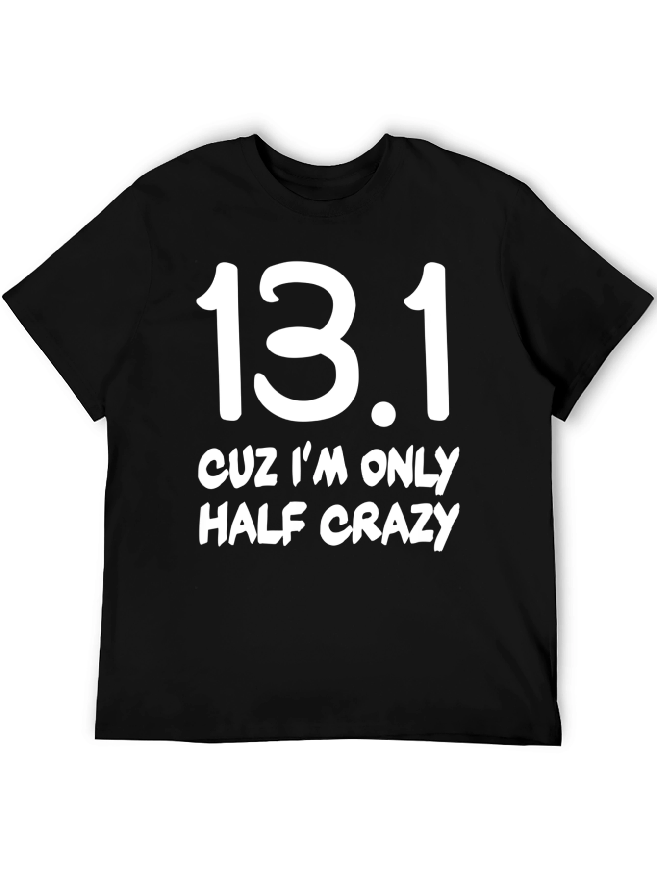 13.1 Half Crazy Black Graphic T-Shirt