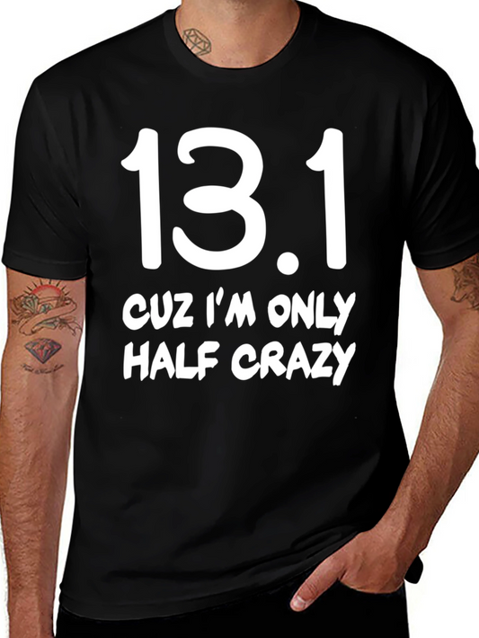 13.1 Half Crazy Black Graphic T-Shirt