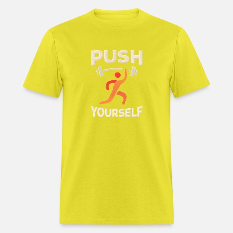 "Push Yourself" Motivational T-Shirt – Strength De