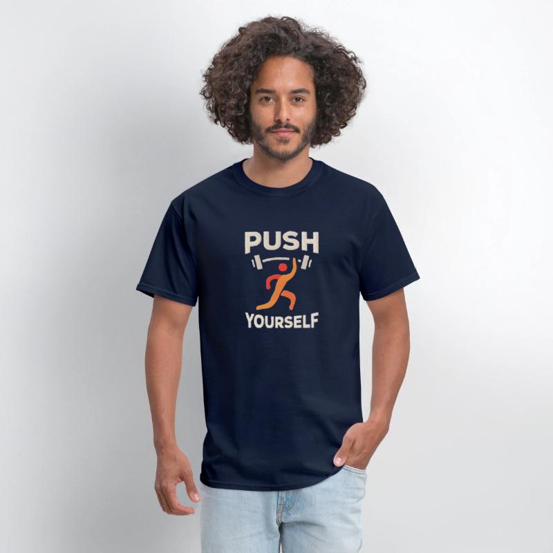 "Push Yourself" Motivational T-Shirt – Strength De
