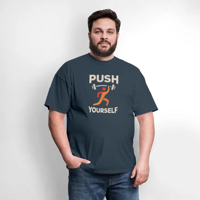 "Push Yourself" Motivational T-Shirt – Strength De