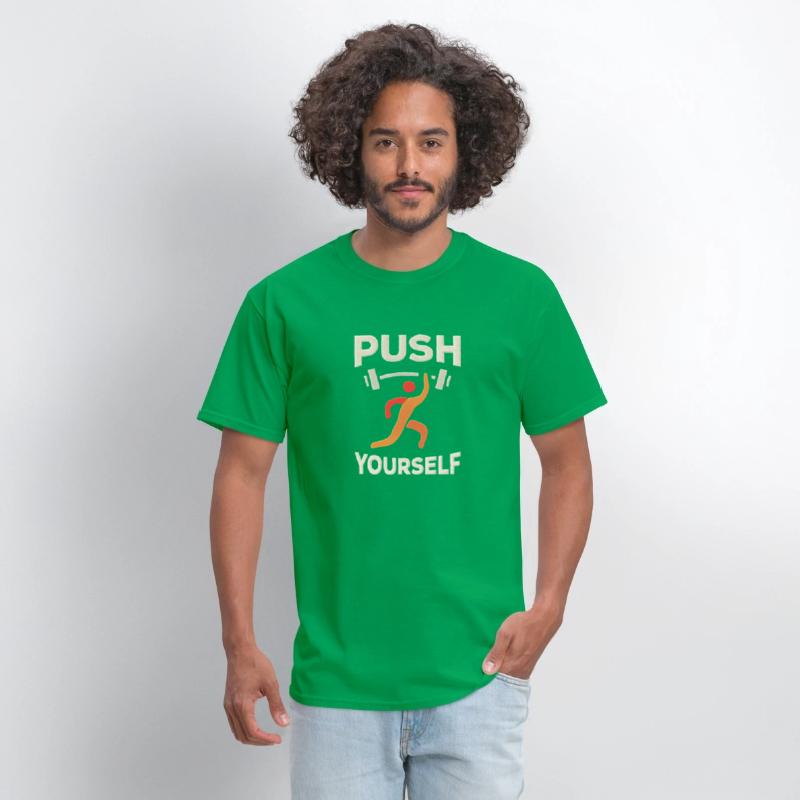 "Push Yourself" Motivational T-Shirt – Strength De