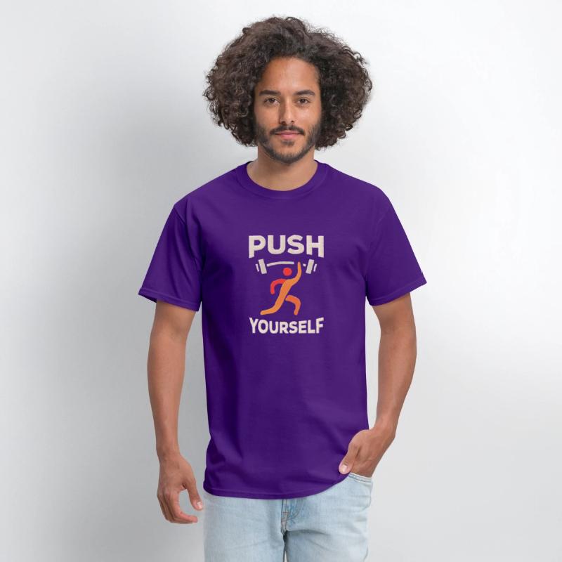 "Push Yourself" Motivational T-Shirt – Strength De