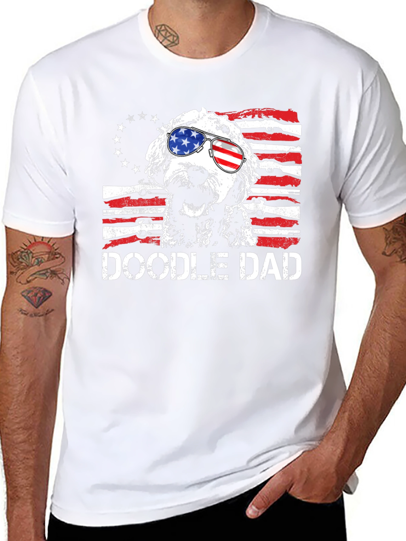 Doodle Dad Patriotic T-Shirt