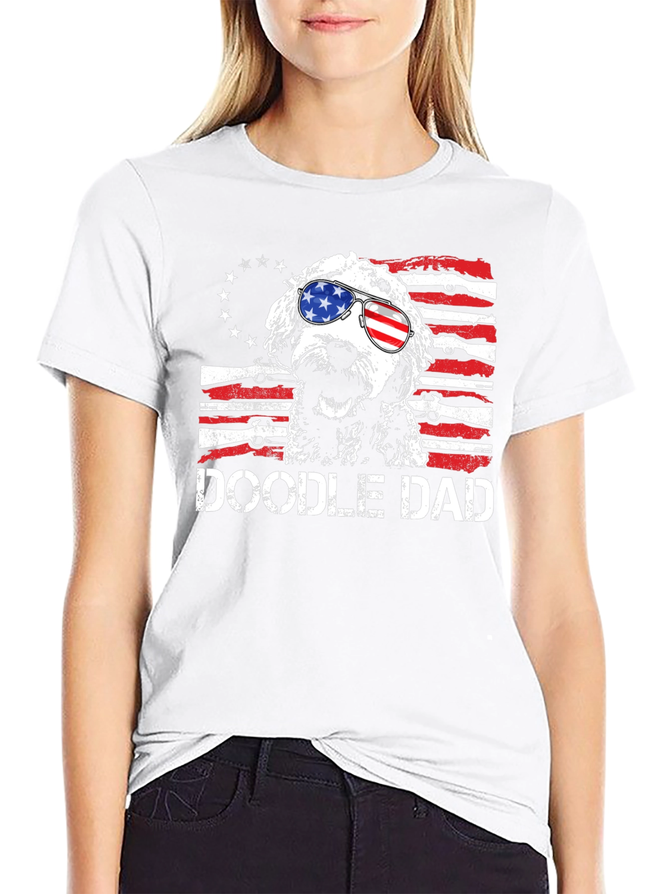 Doodle Dad Patriotic T-Shirt
