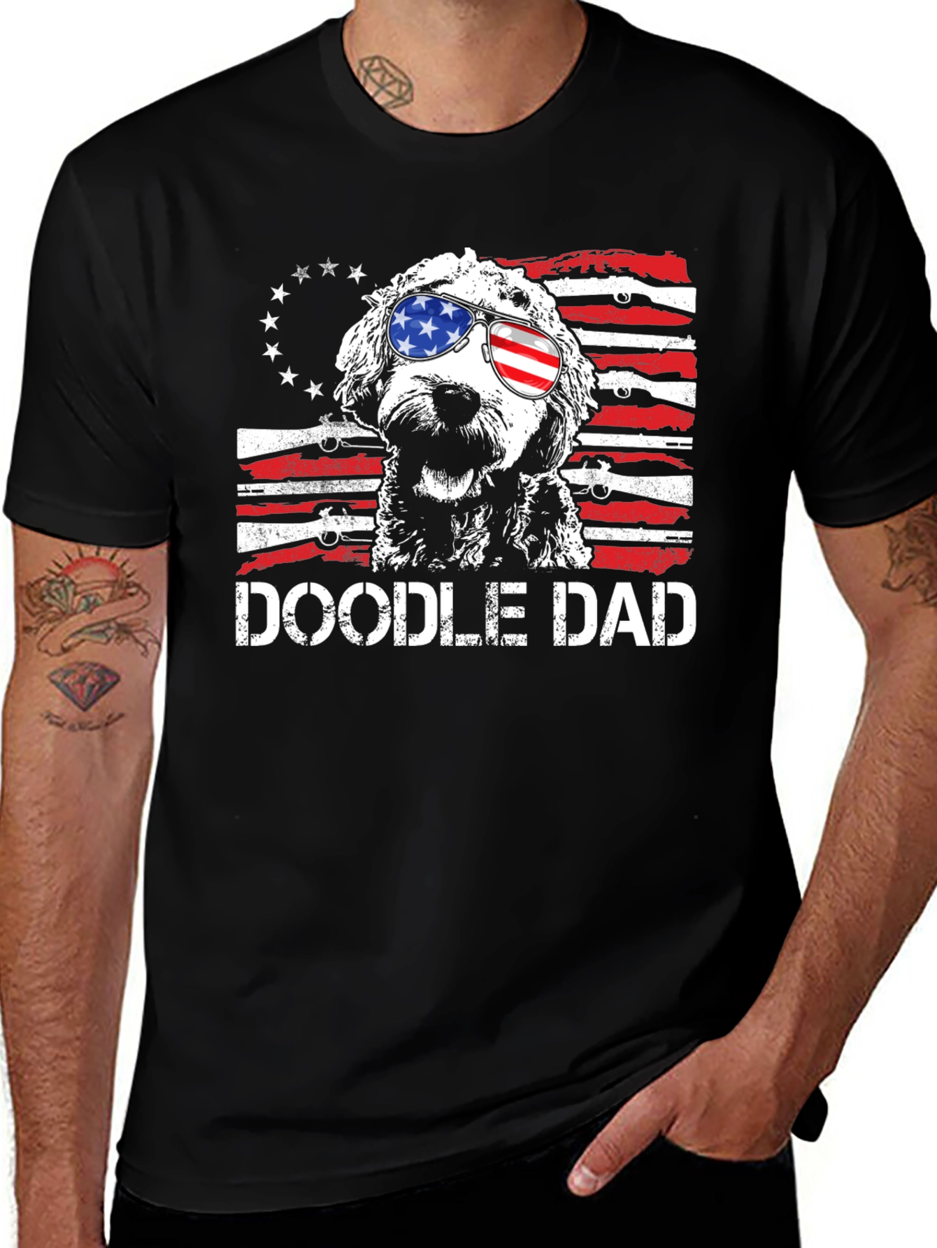 Doodle Dad Patriotic T-Shirt