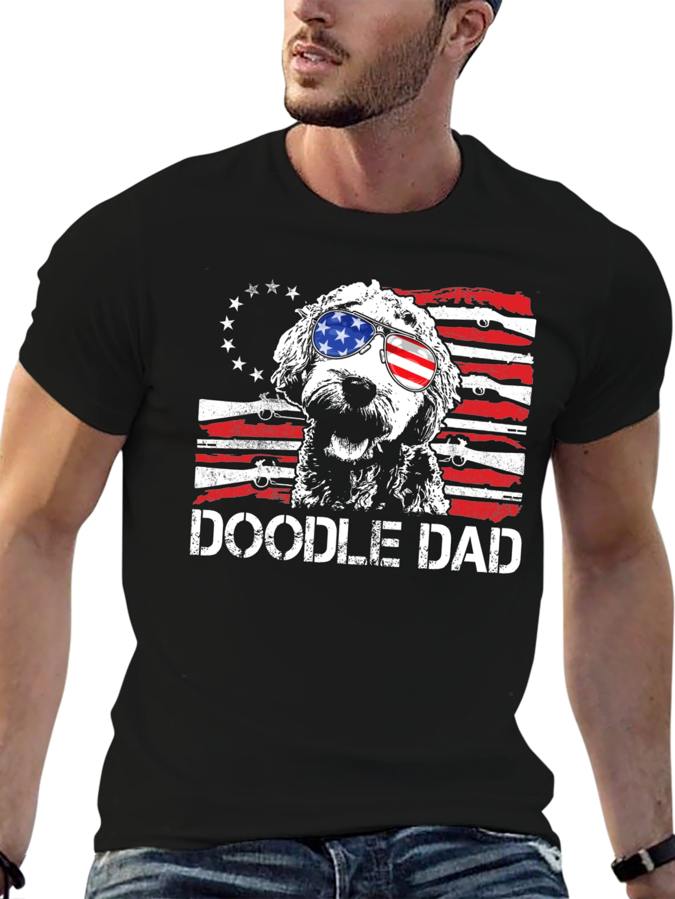 Doodle Dad Patriotic T-Shirt