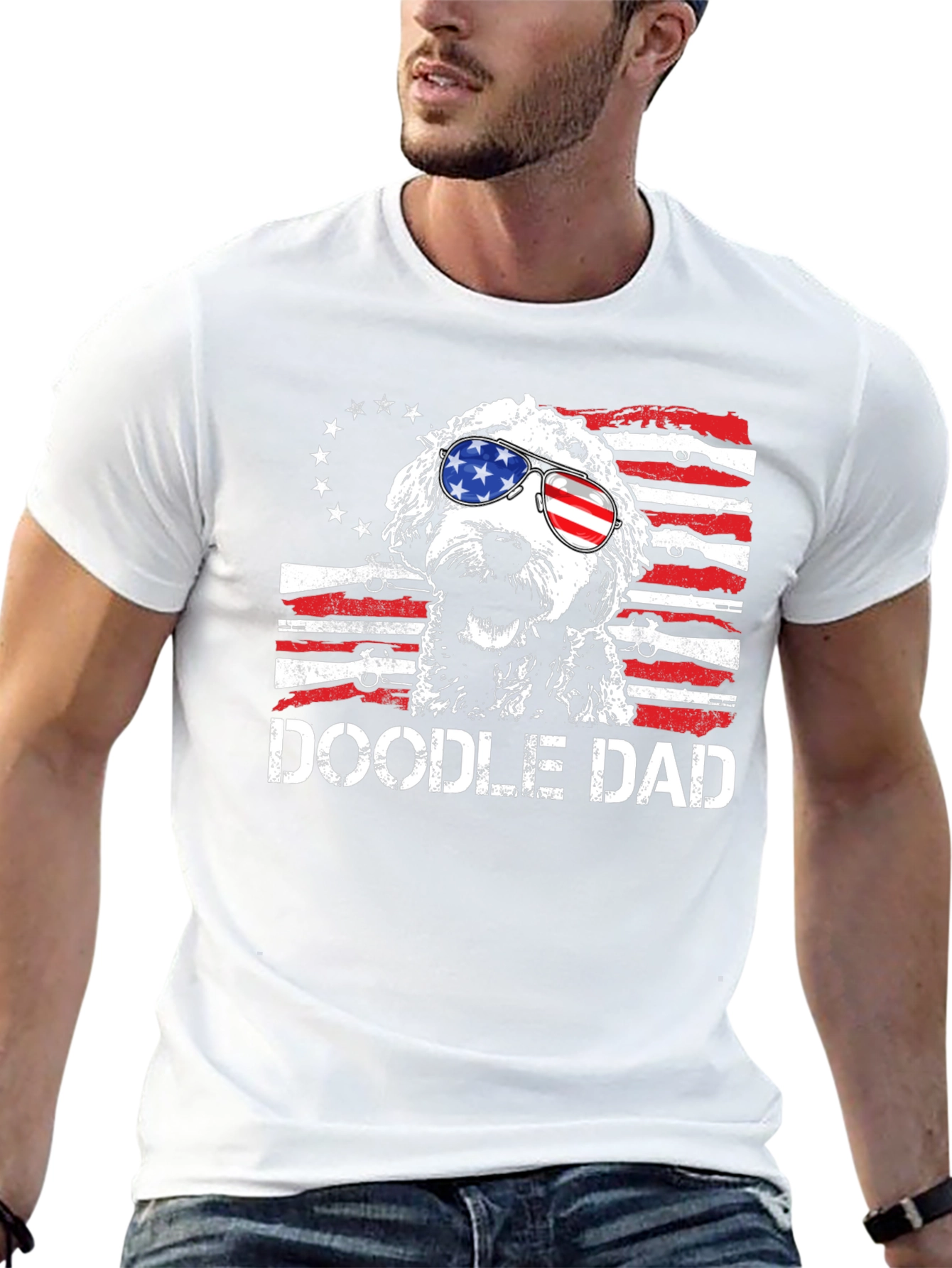 Doodle Dad Patriotic T-Shirt