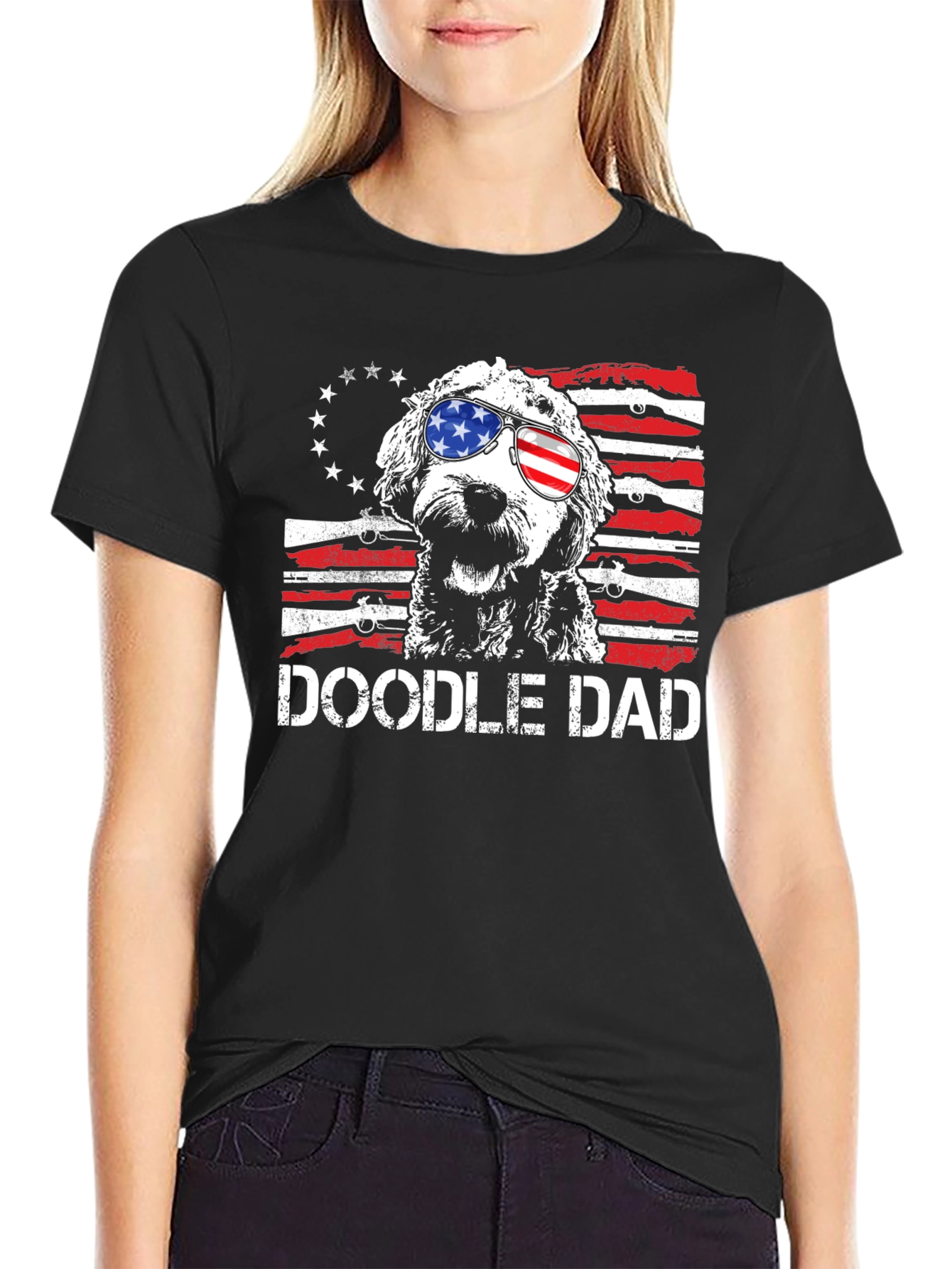 Doodle Dad Patriotic T-Shirt