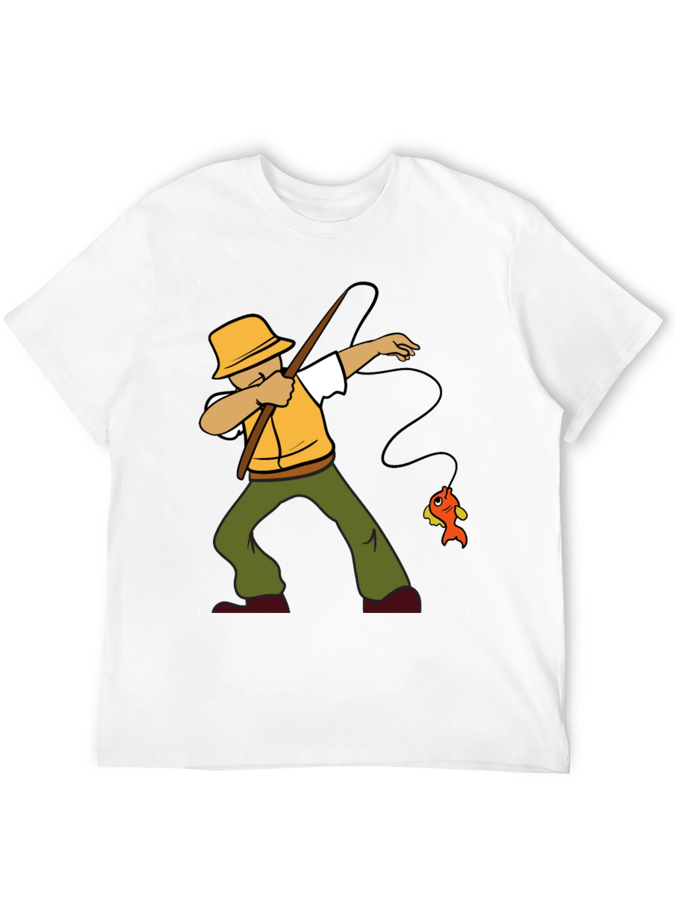 Fisherman Dab T-Shirt - Funny Fishing Tee