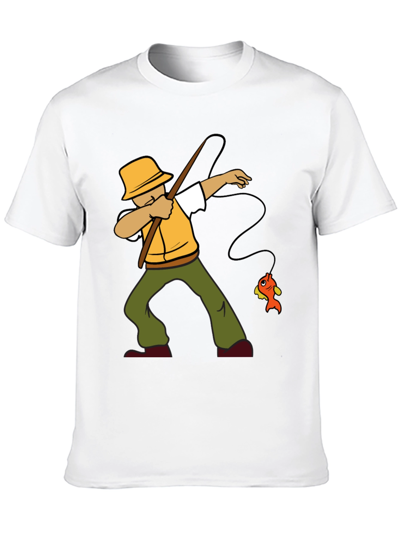 Fisherman Dab T-Shirt - Funny Fishing Tee