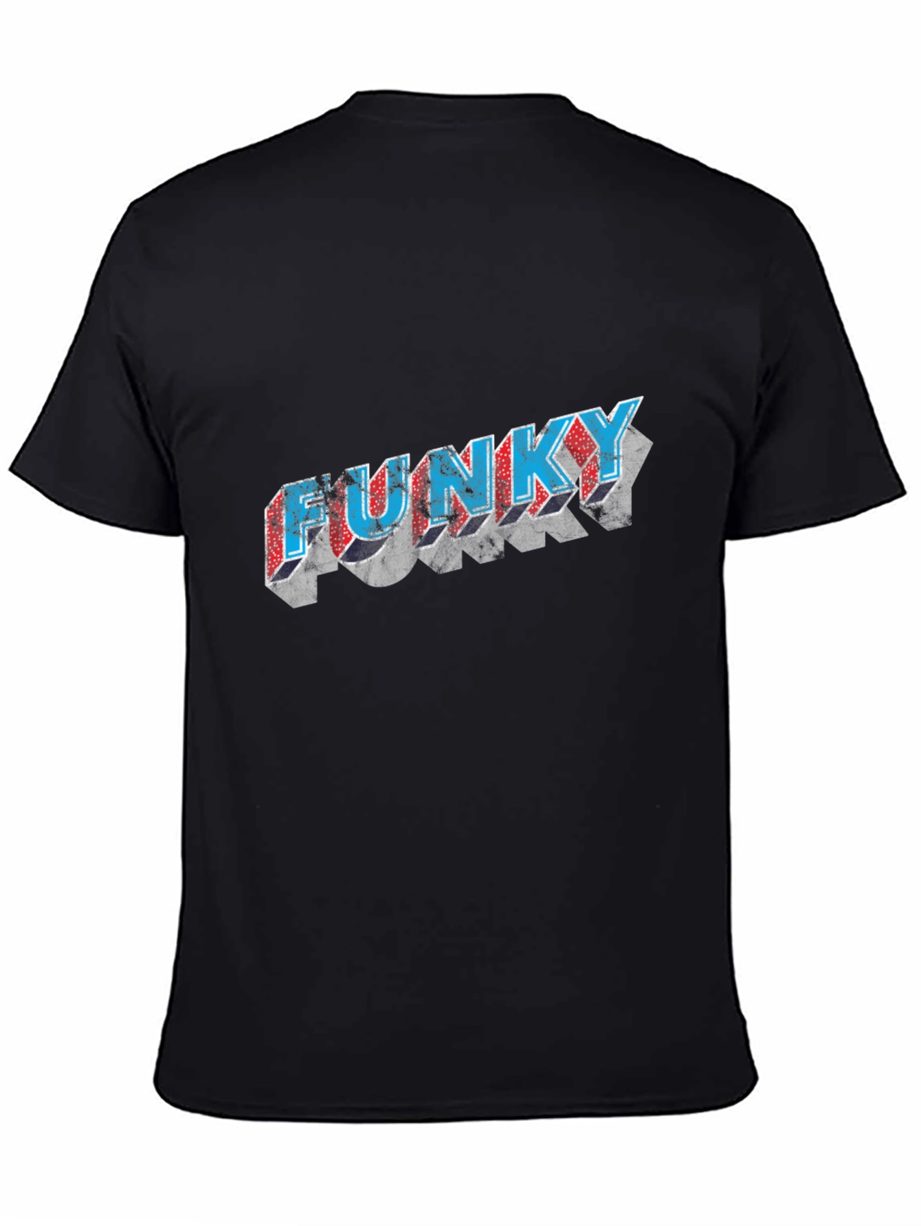 Funky Graphic Tee - Stylish Black Cotton T-Shirt