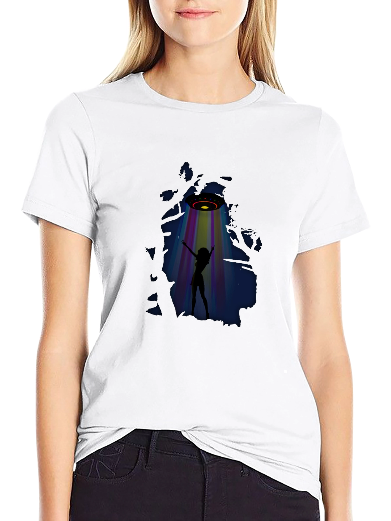 UFO Abduction Graphic Tee