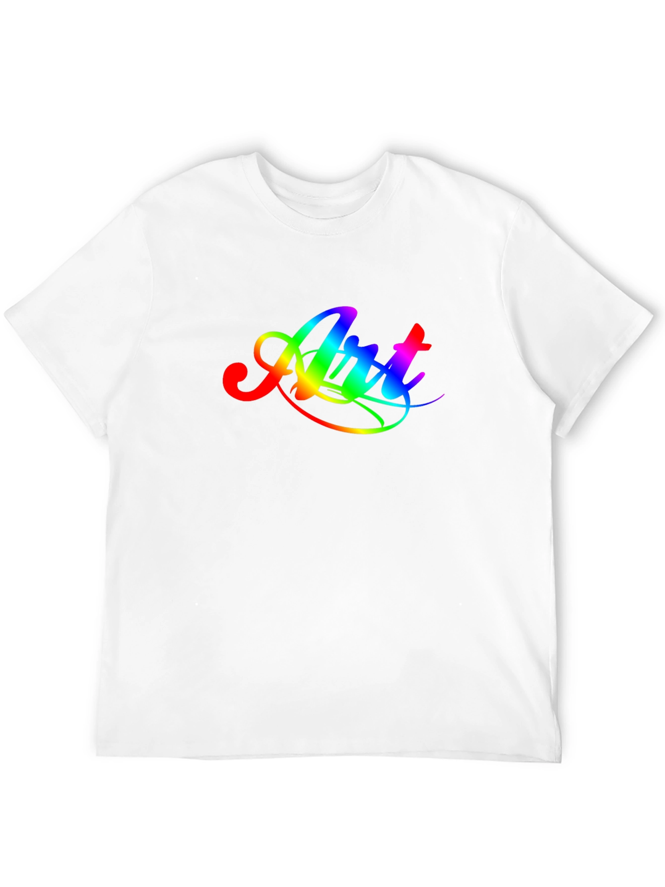 Rainbow Art Graphic Tee - Mens Black T-Shirt