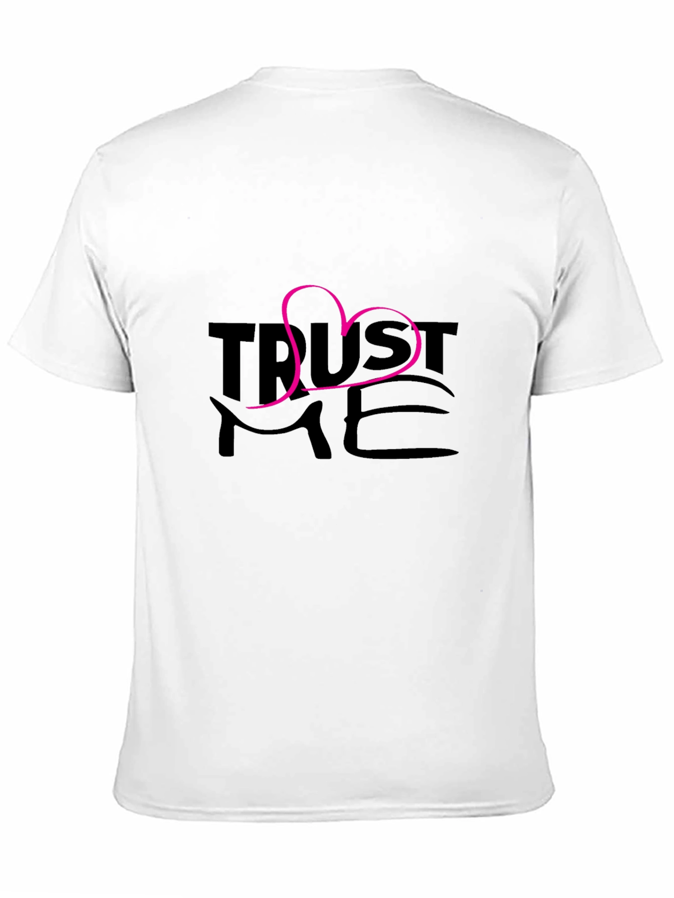 Trust Me Heart Graphic Black T-Shirt