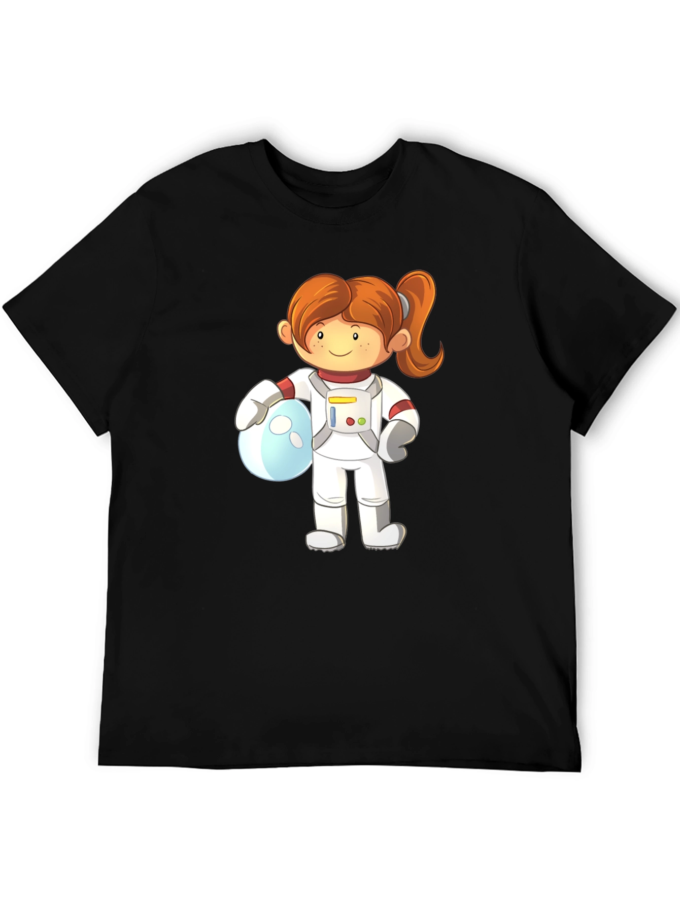 Cartoon Astronaut Girls T-Shirt