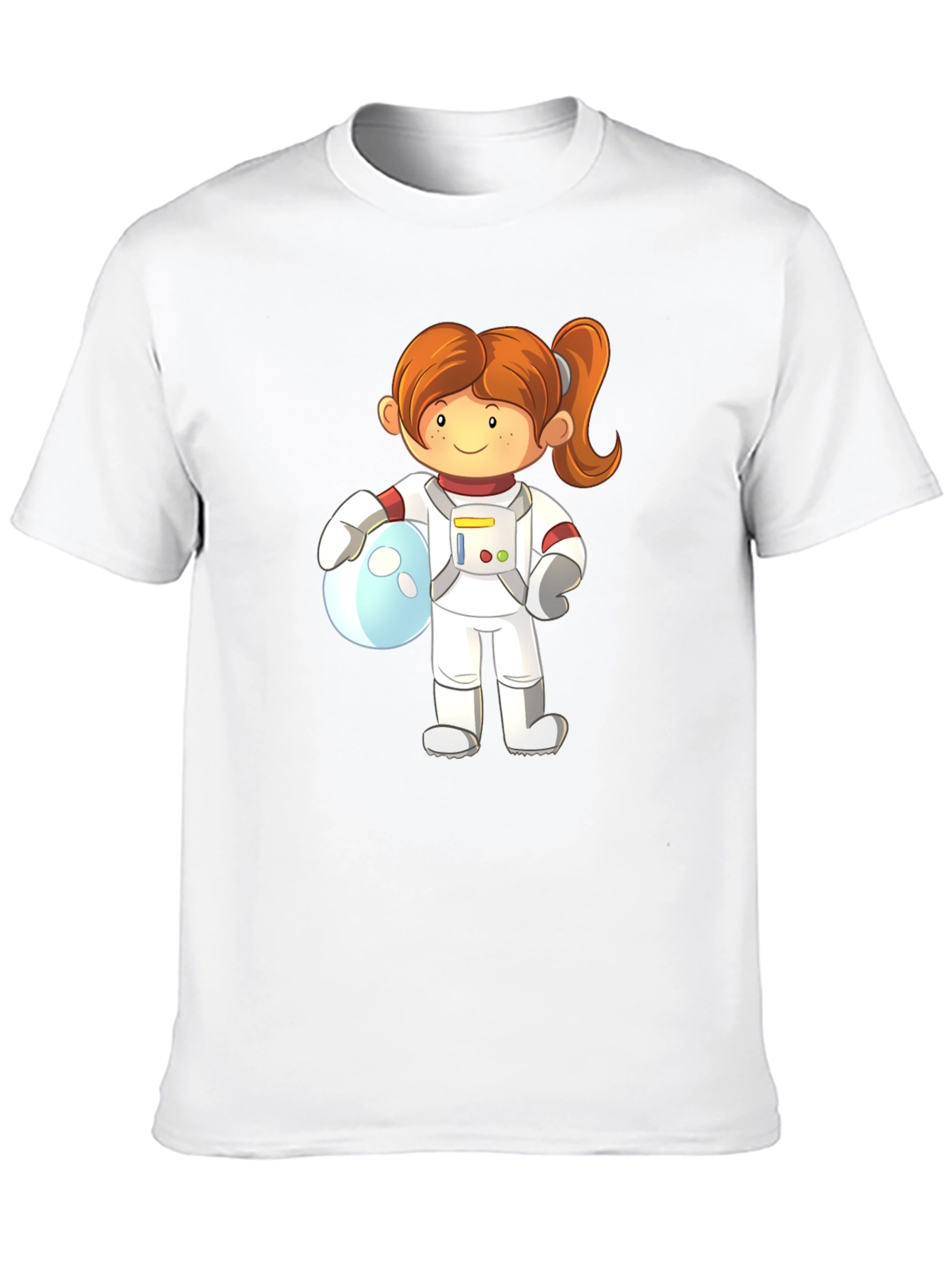 Cartoon Astronaut Girls T-Shirt