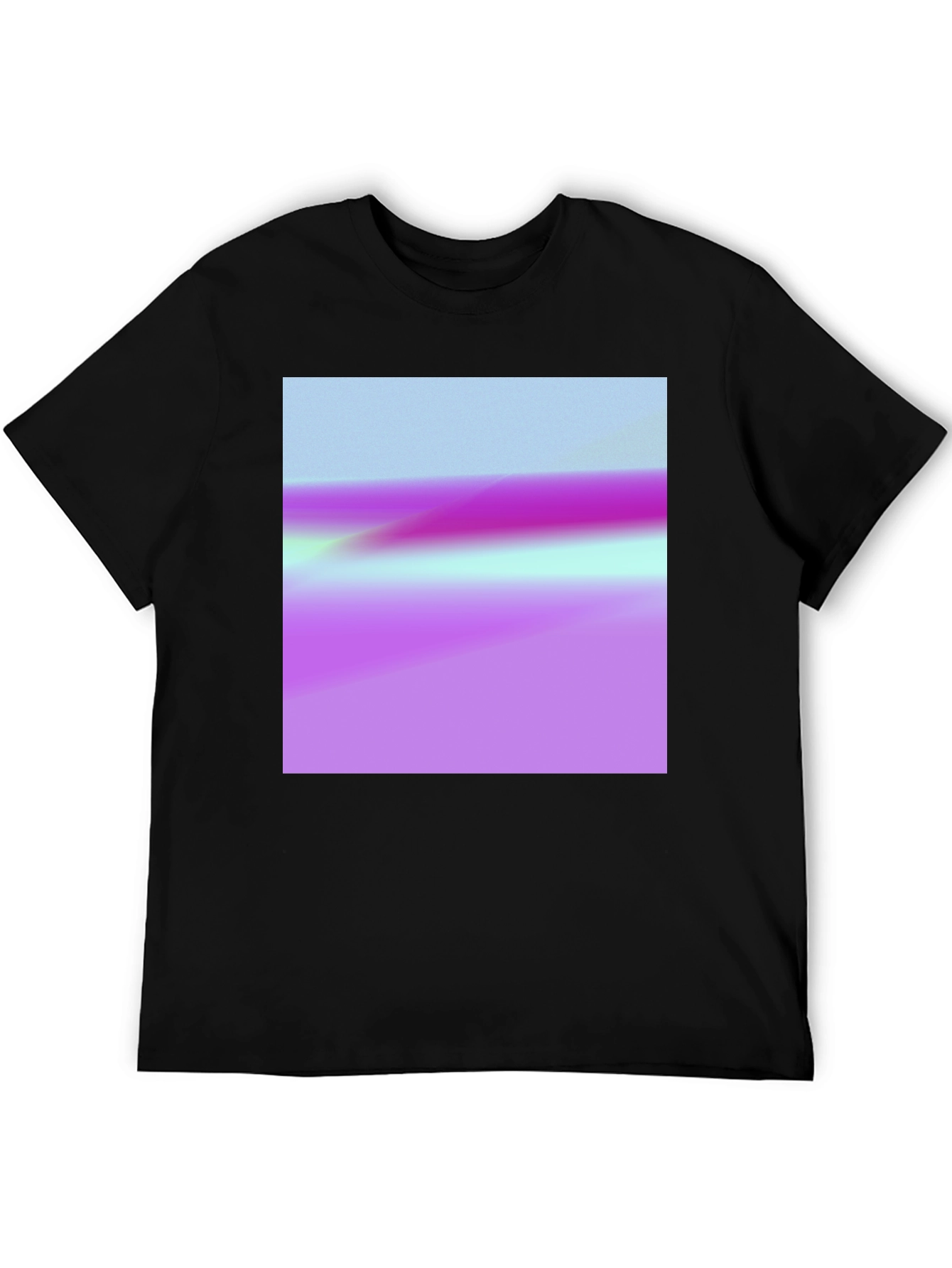 Abstract Horizon Black T-Shirt