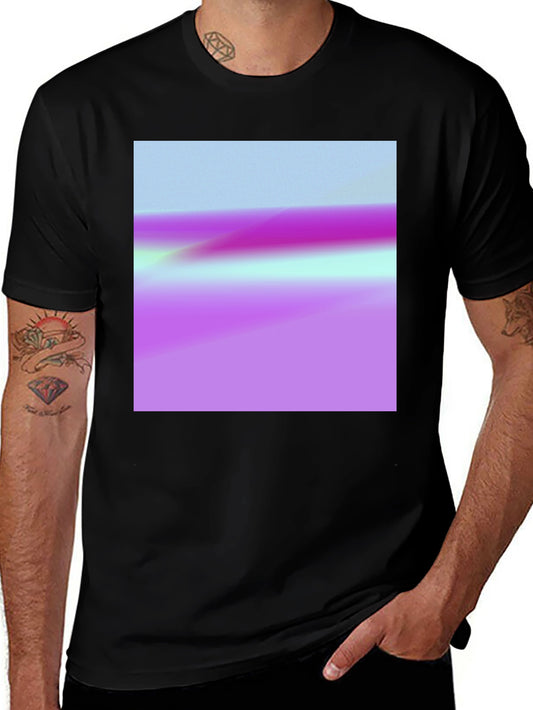 Abstract Horizon Black T-Shirt