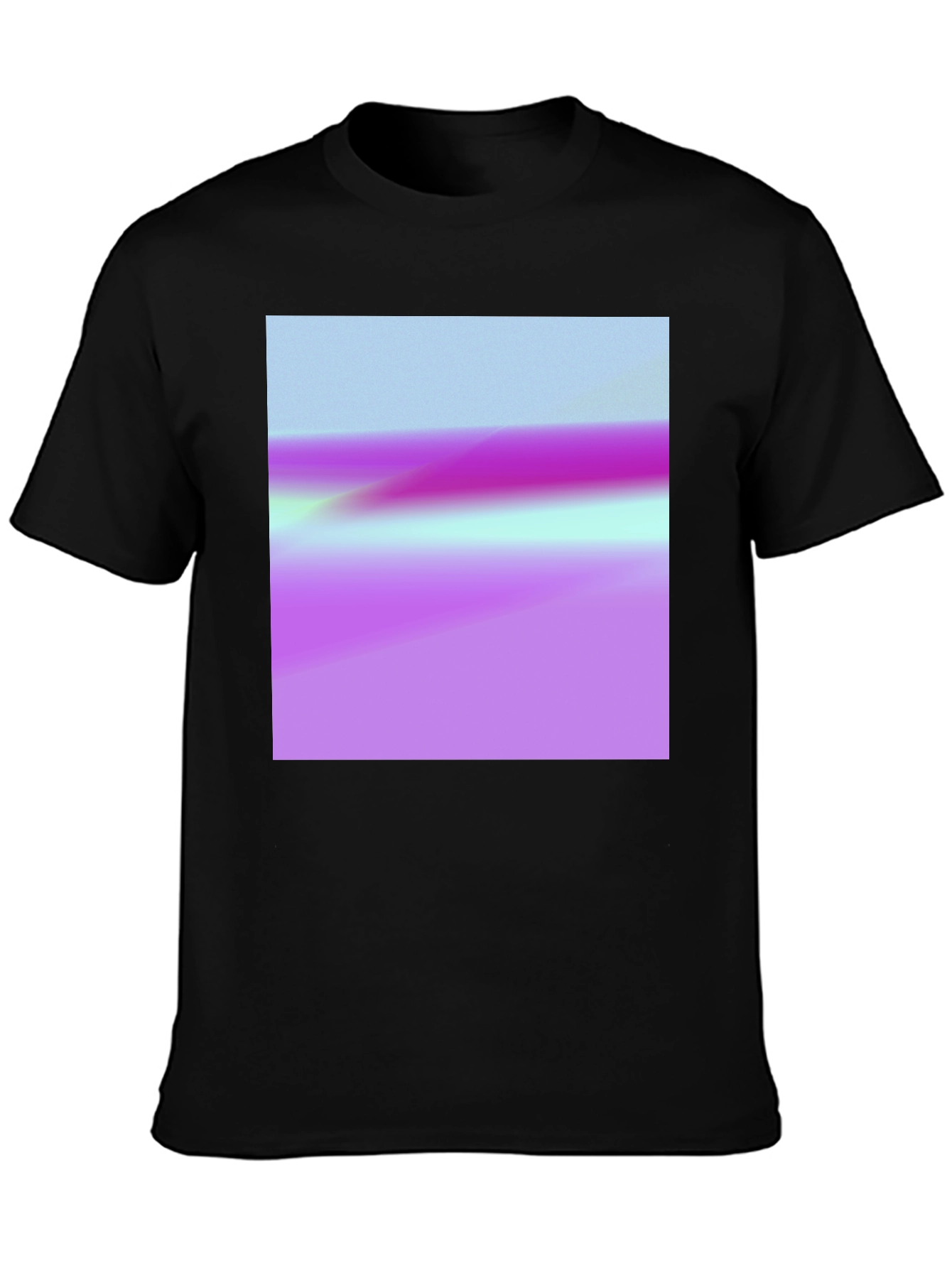 Abstract Horizon Black T-Shirt