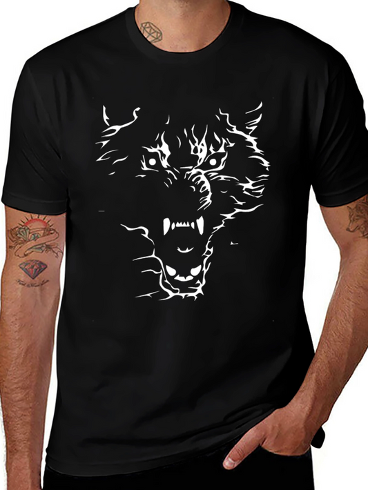 Black Wolf Graphic Tee - Fierce Style