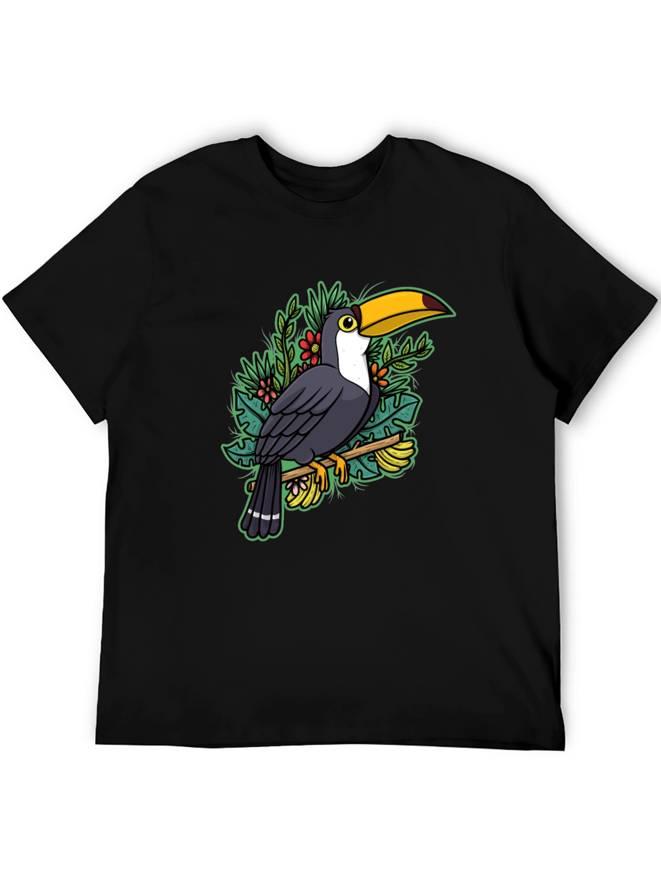 Toucan Graphic T-Shirt - Tropical Bird Tee