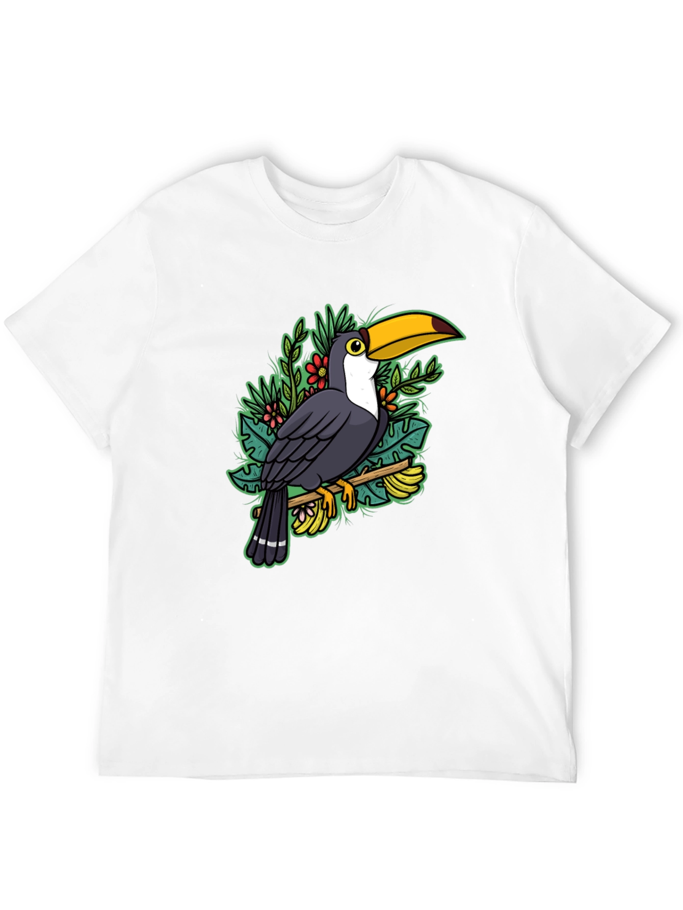 Toucan Graphic T-Shirt - Tropical Bird Tee
