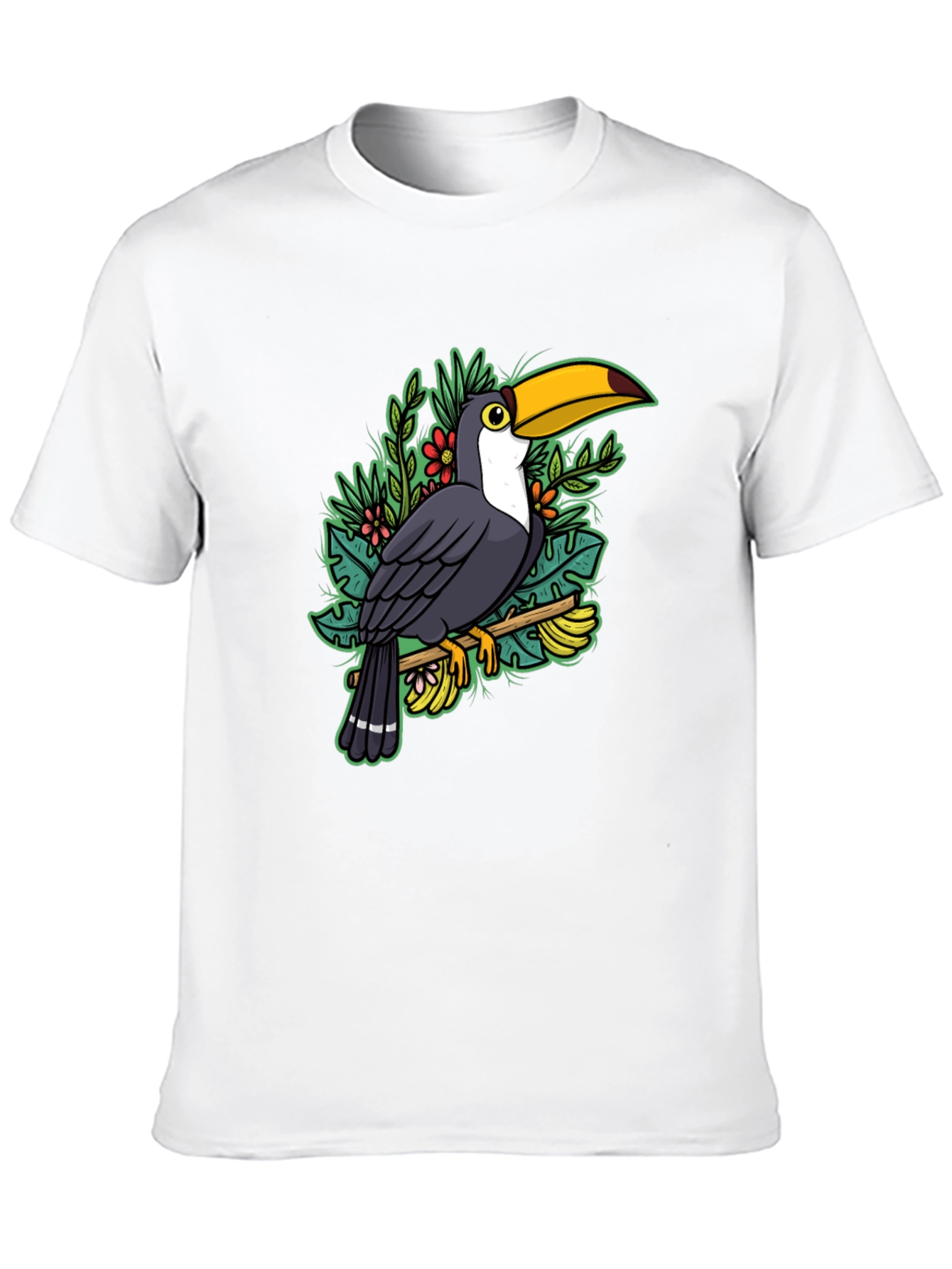 Toucan Graphic T-Shirt - Tropical Bird Tee