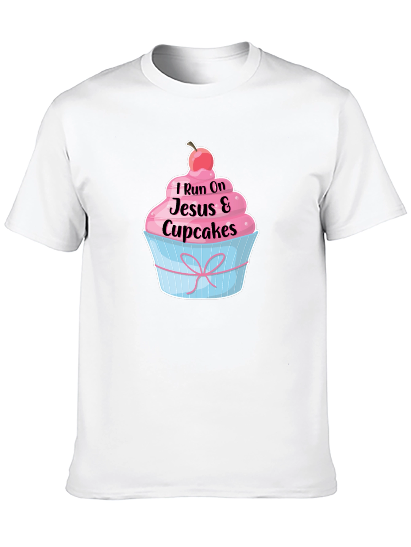 I Run on Jesus and Cupcakes T-Shirt