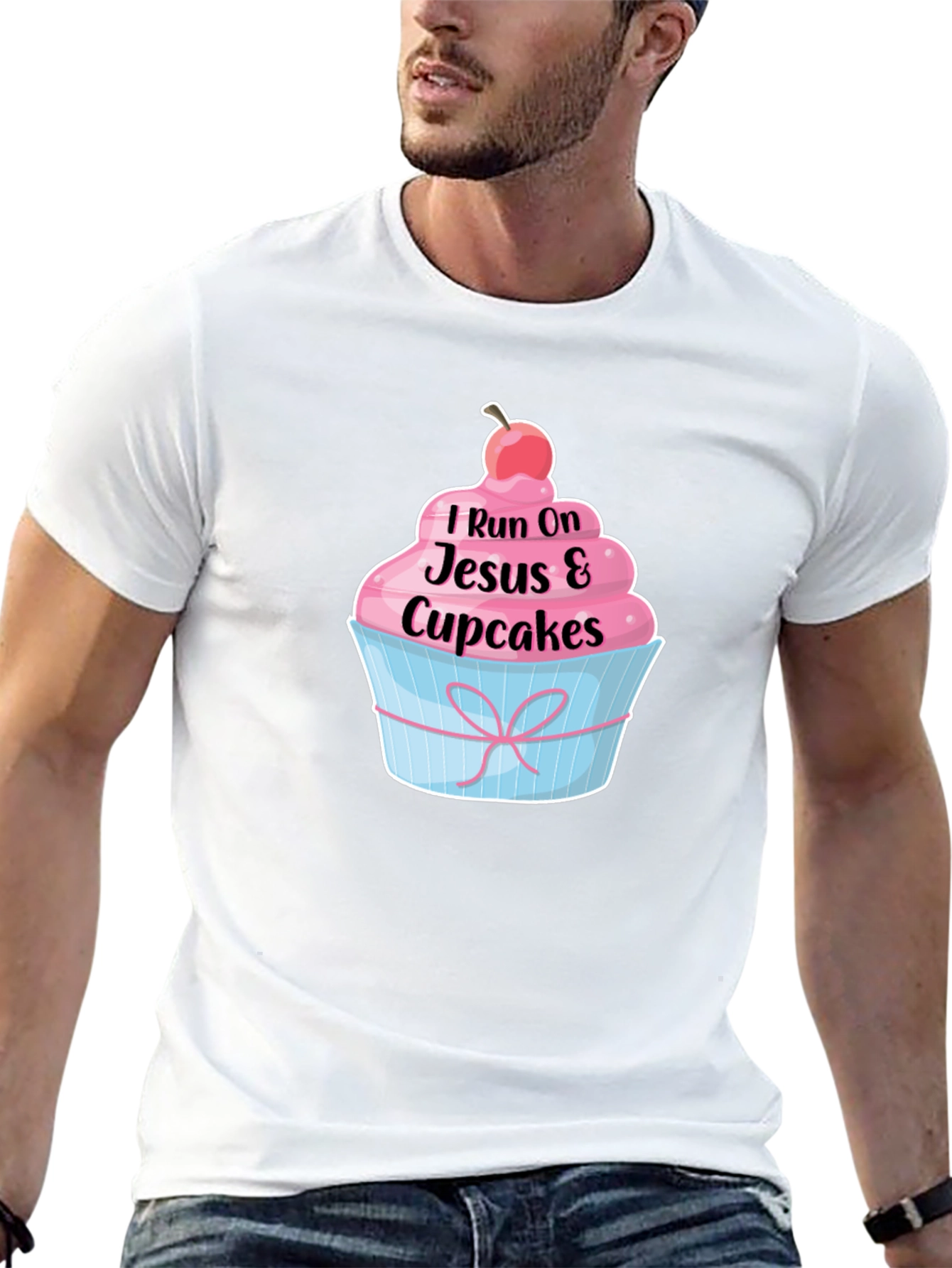 I Run on Jesus and Cupcakes T-Shirt