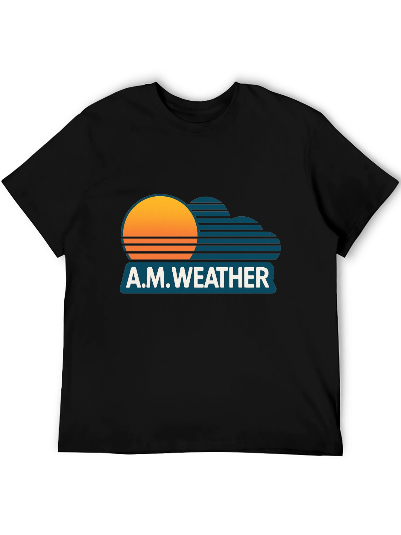 A.M. Weather Graphic Tee - Retro Sunset Style