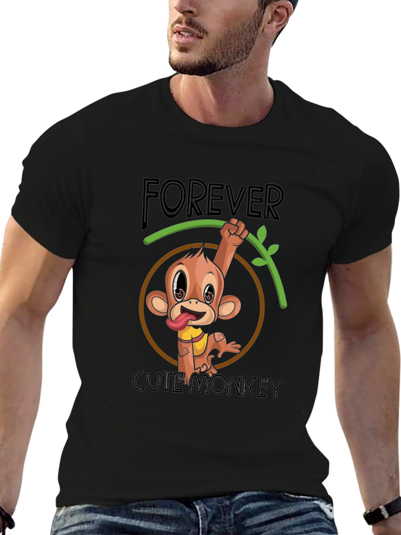 Forever Cute Monkey Graphic Tee