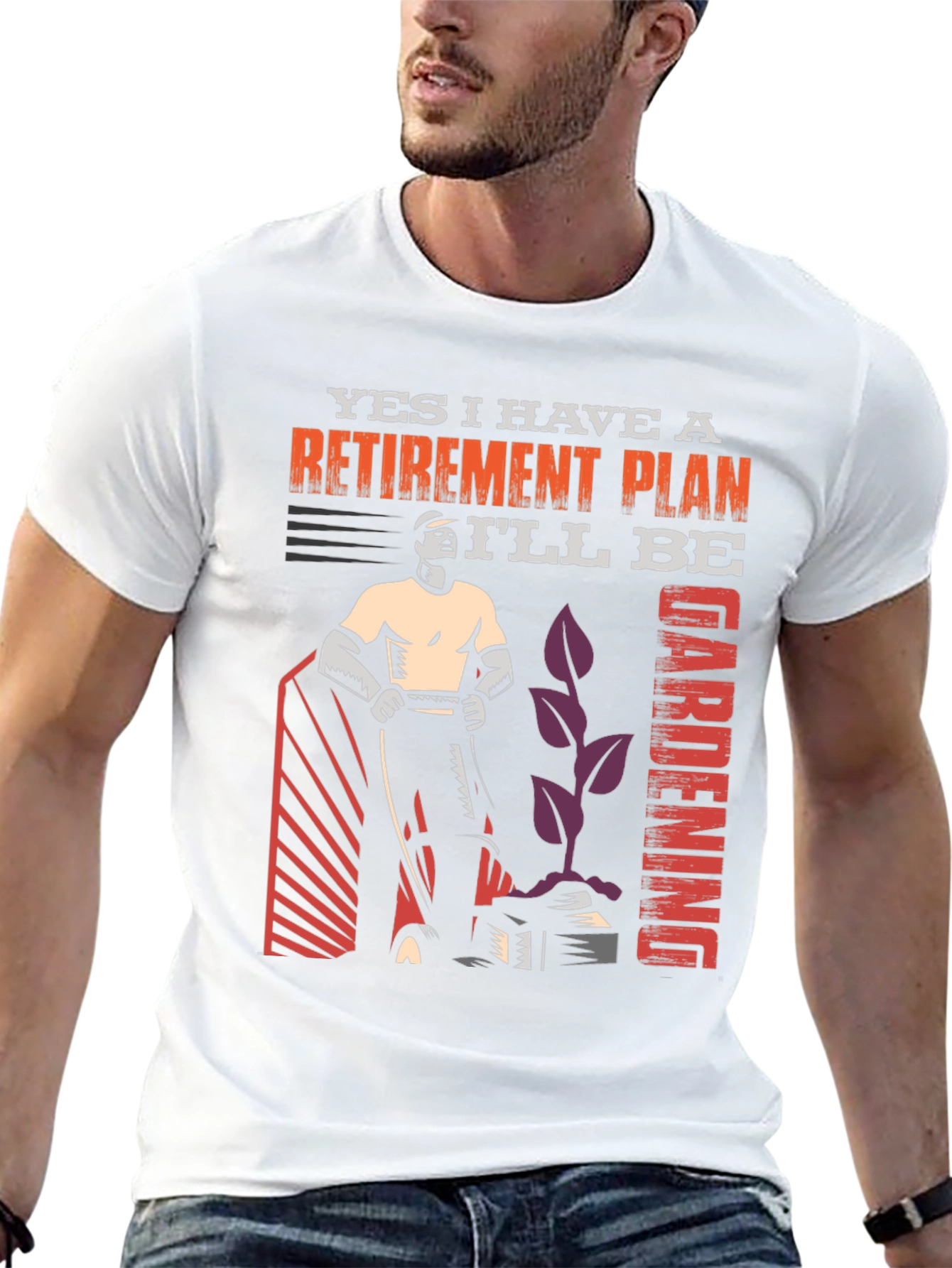 Retirement Plan Gardening Graphic T-Shirt