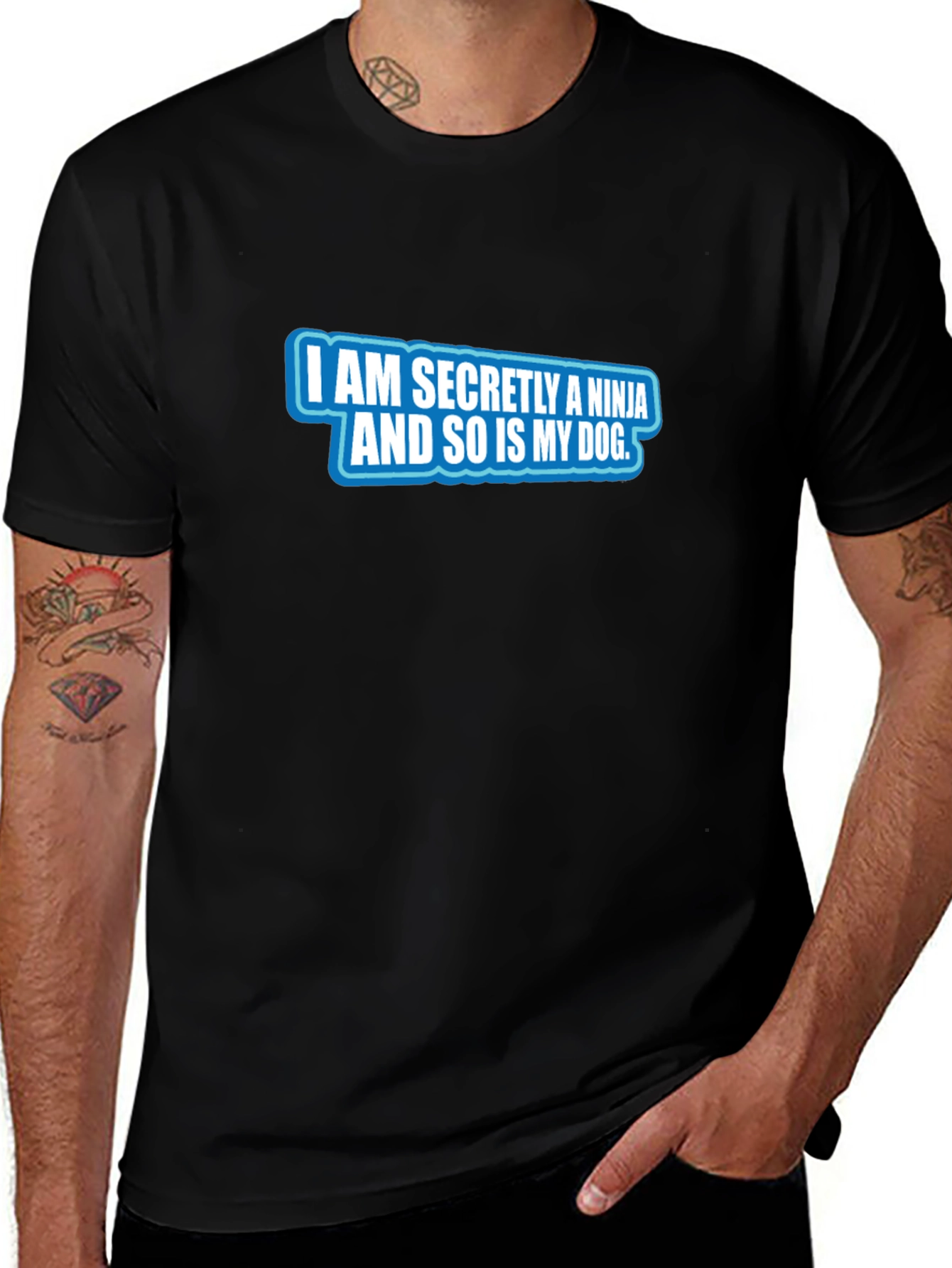 Ninja Dog T-Shirt - Secret Agent Style!