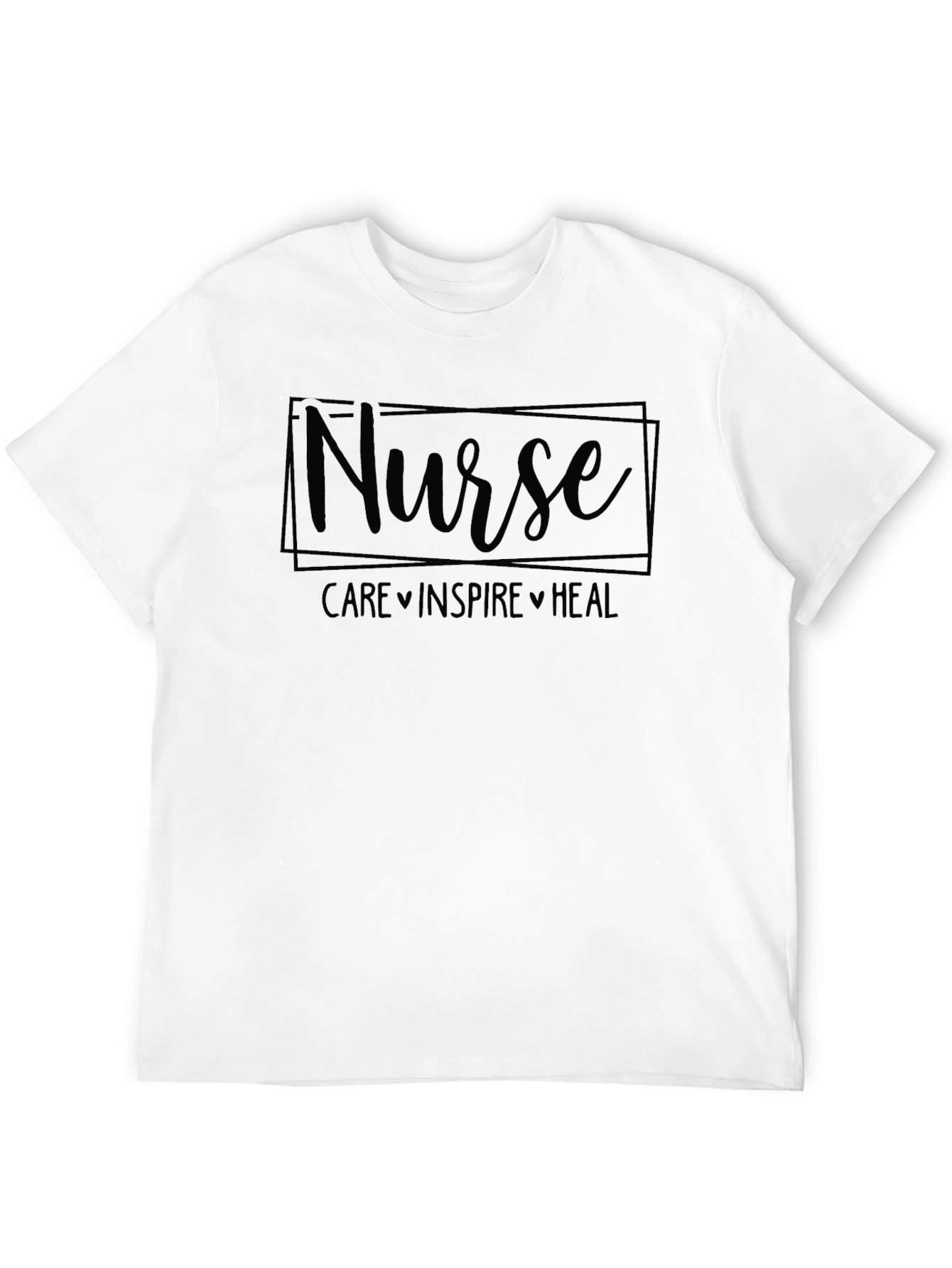 Nurse Care Inspire Heal Black T-Shirt
