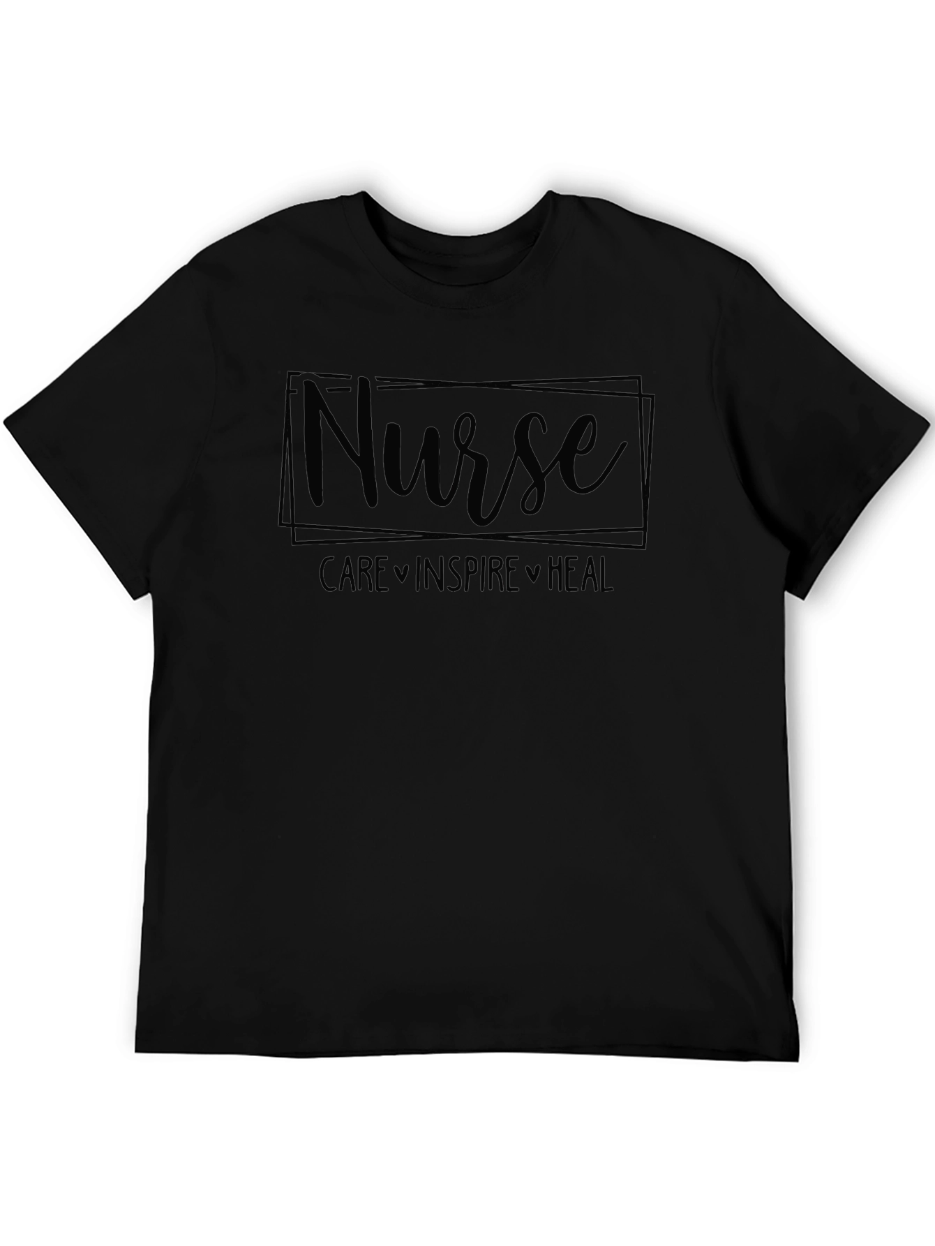 Nurse Care Inspire Heal Black T-Shirt