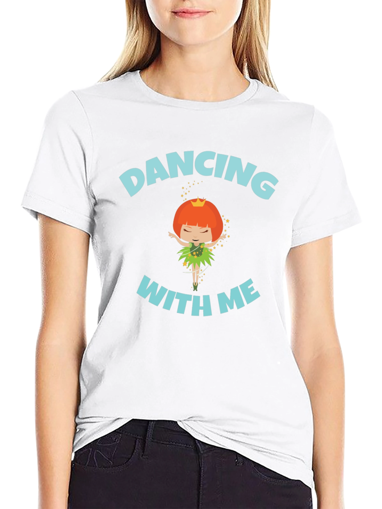 Dancing With Me Graphic Black T-Shirt