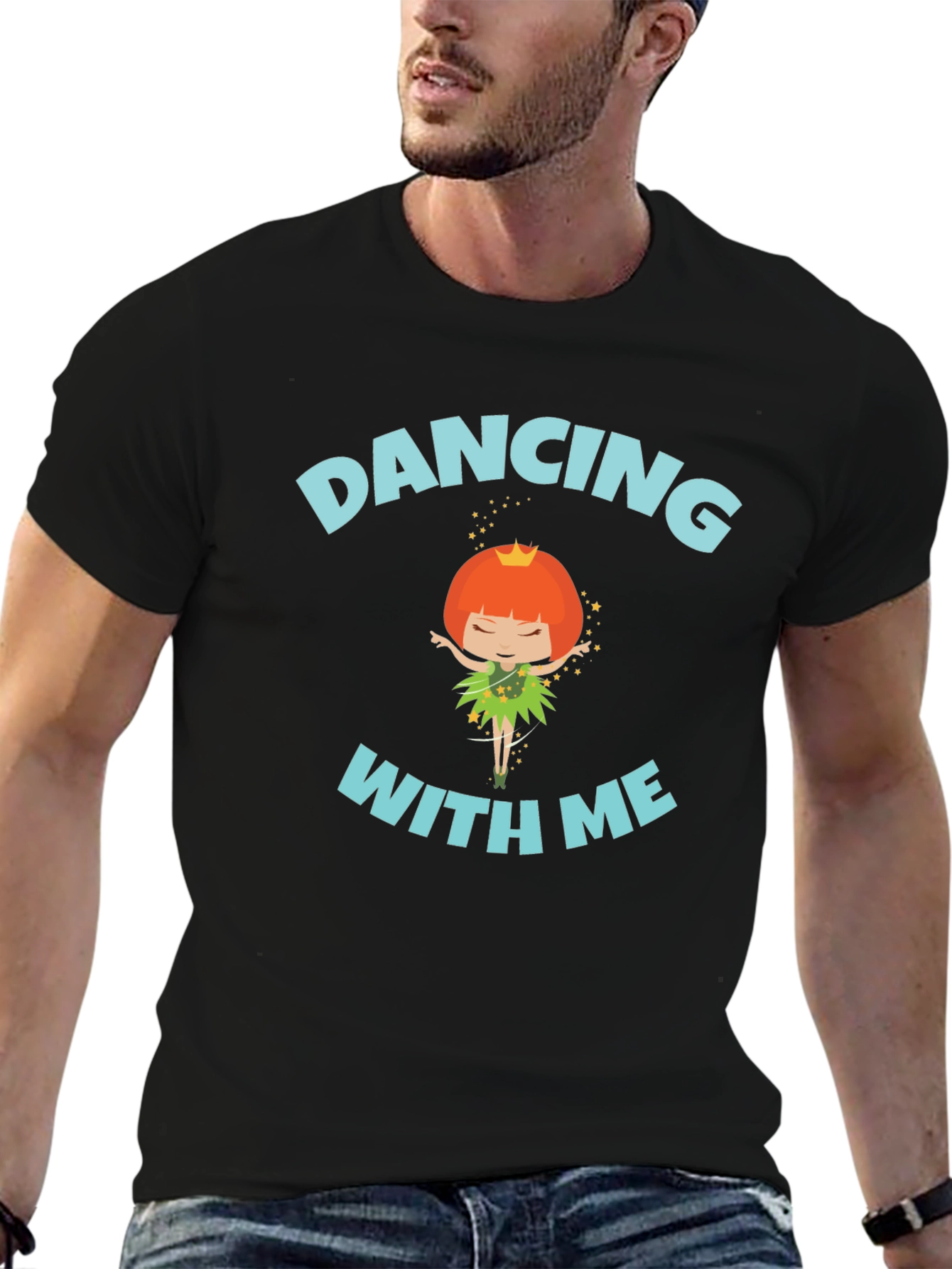 Dancing With Me Graphic Black T-Shirt